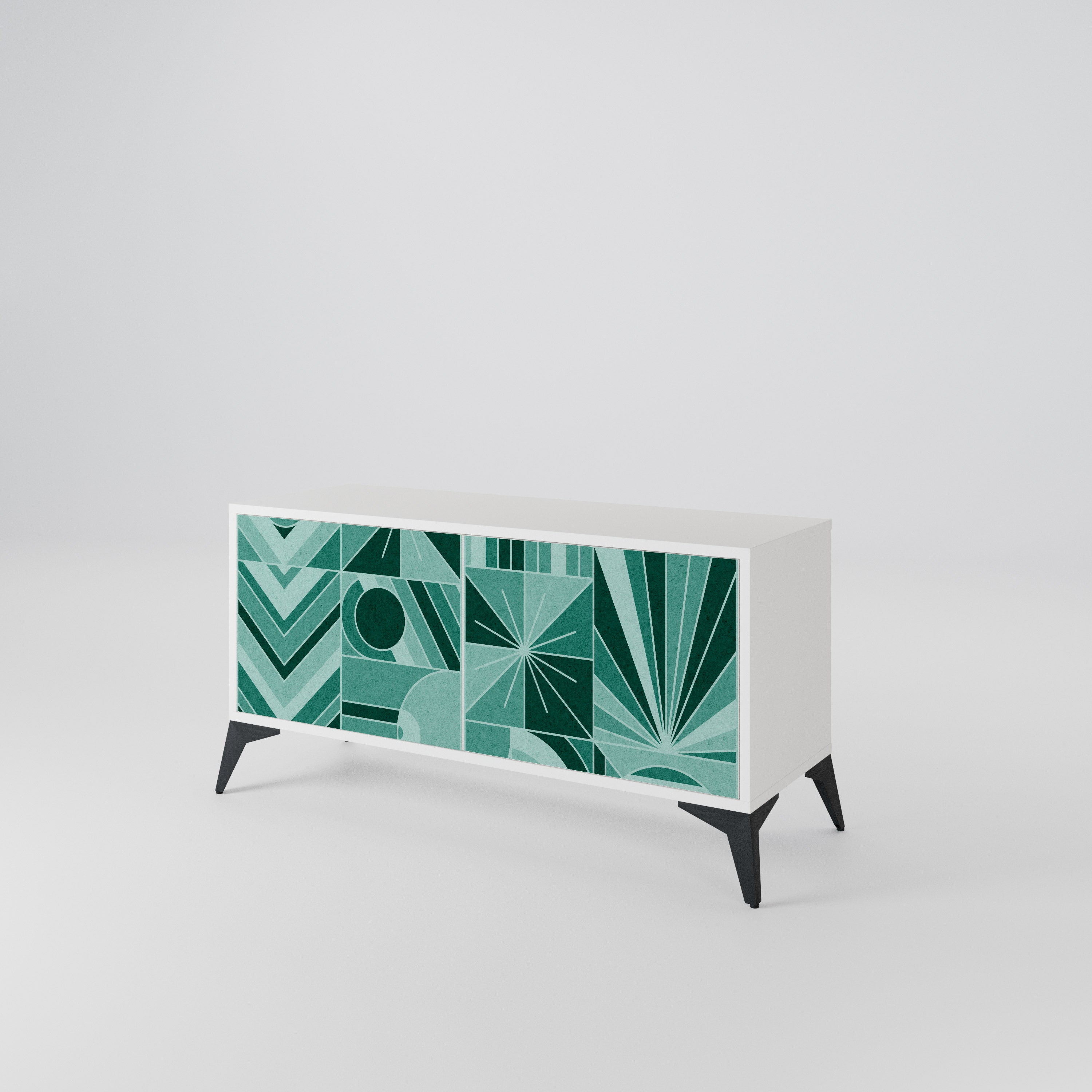 HARMONIC GRID Mueble de TV Compacto de 2 puertas