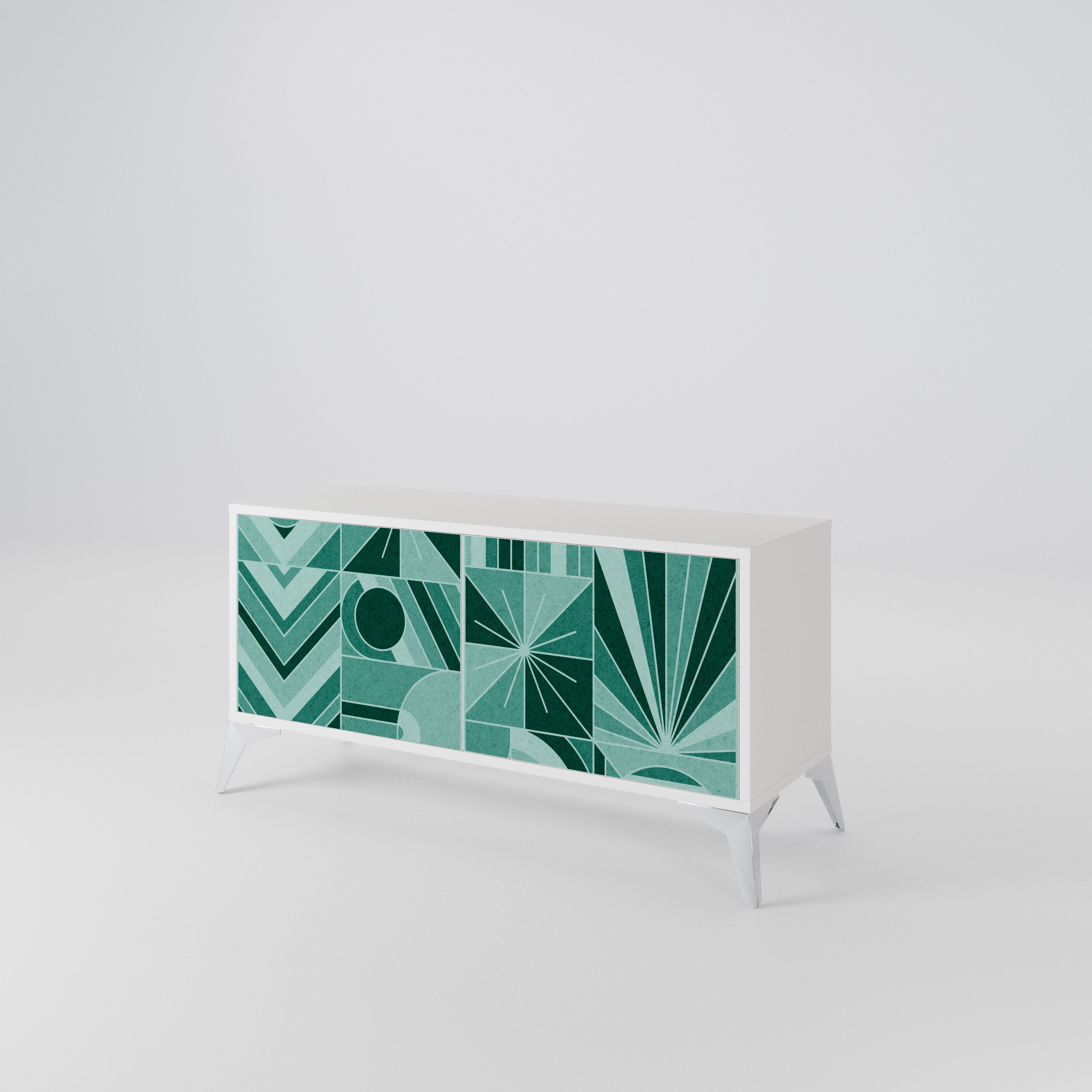 HARMONIC GRID Mueble de TV Compacto de 2 puertas