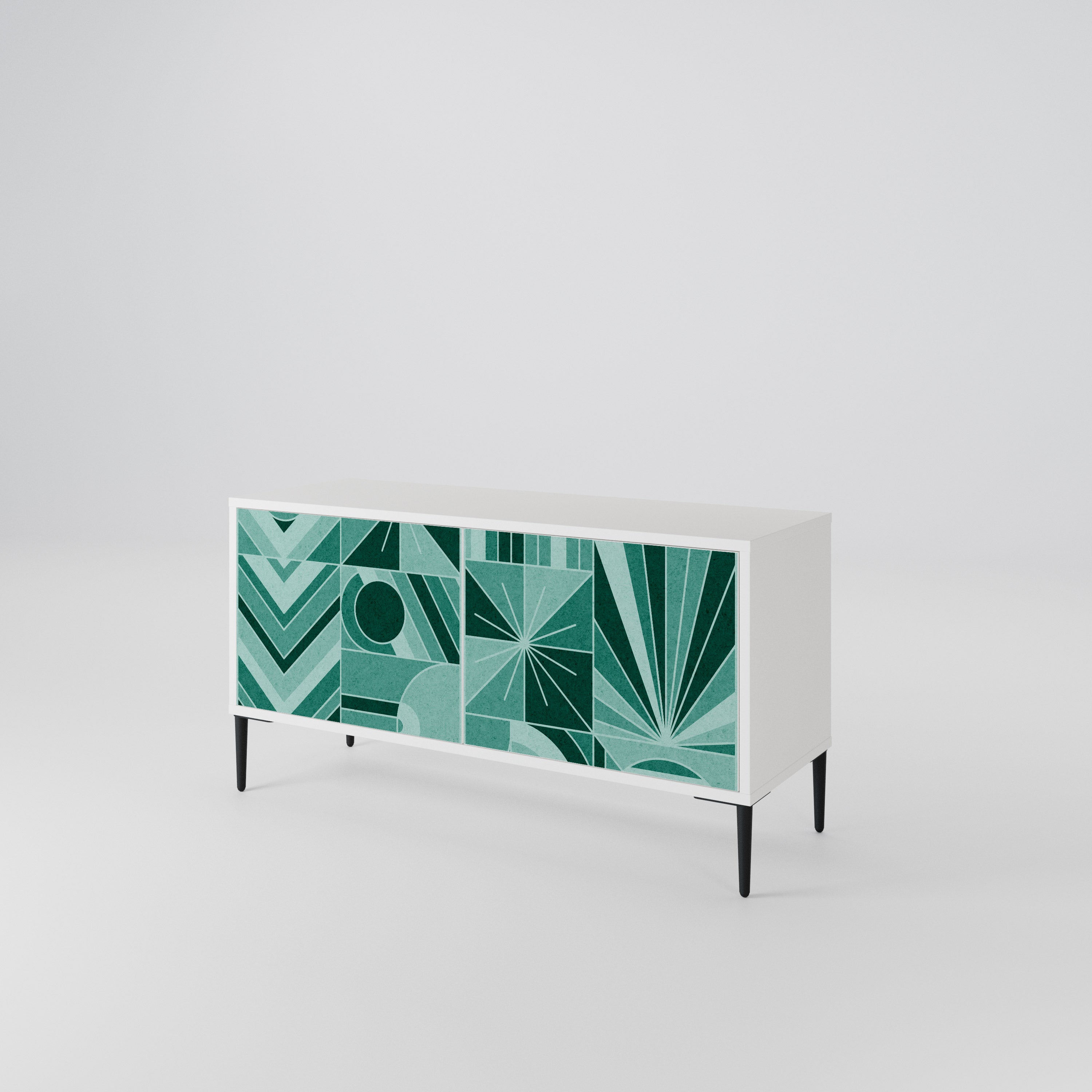 HARMONIC GRID Mueble de TV Compacto de 2 puertas