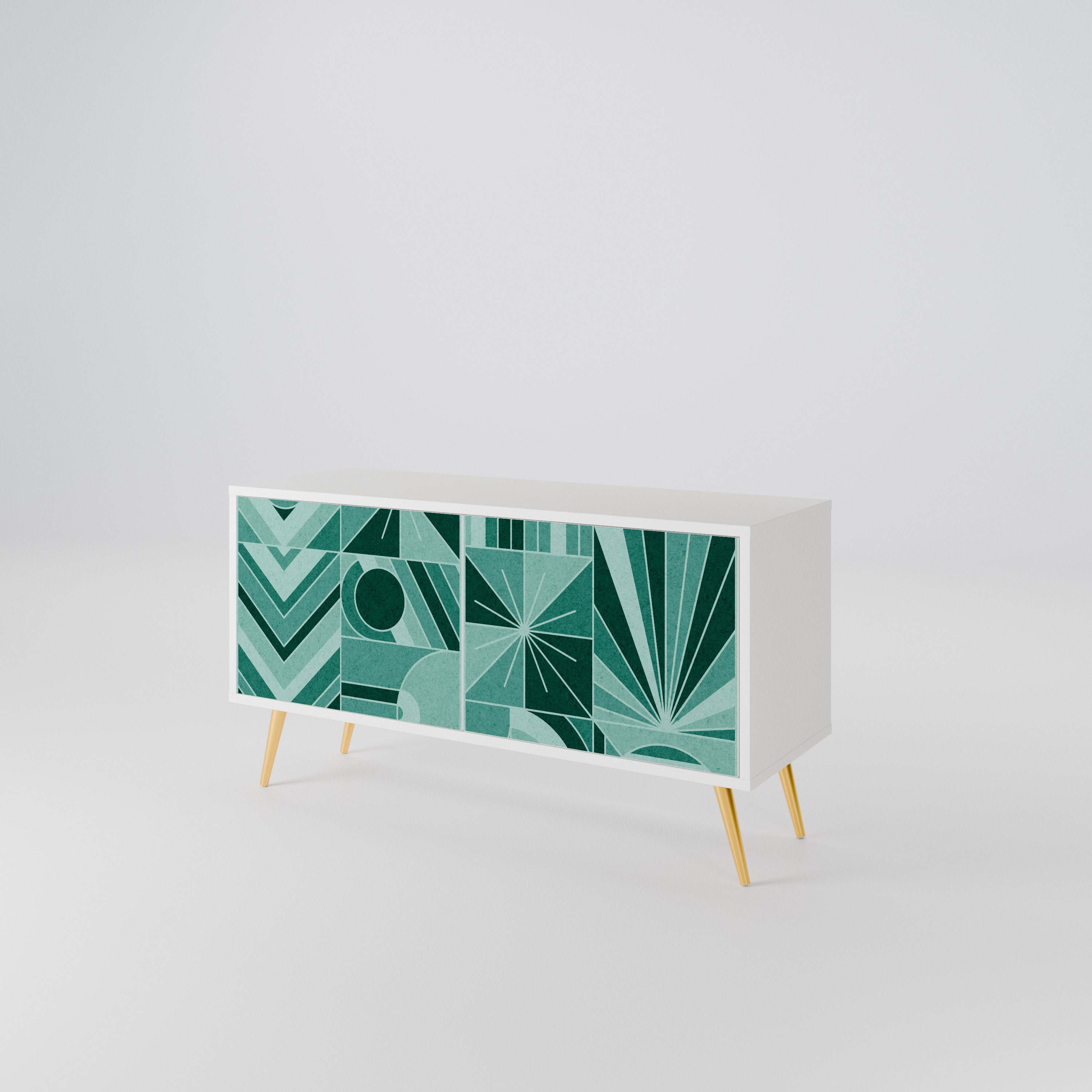 HARMONIC GRID Mueble de TV Compacto de 2 puertas