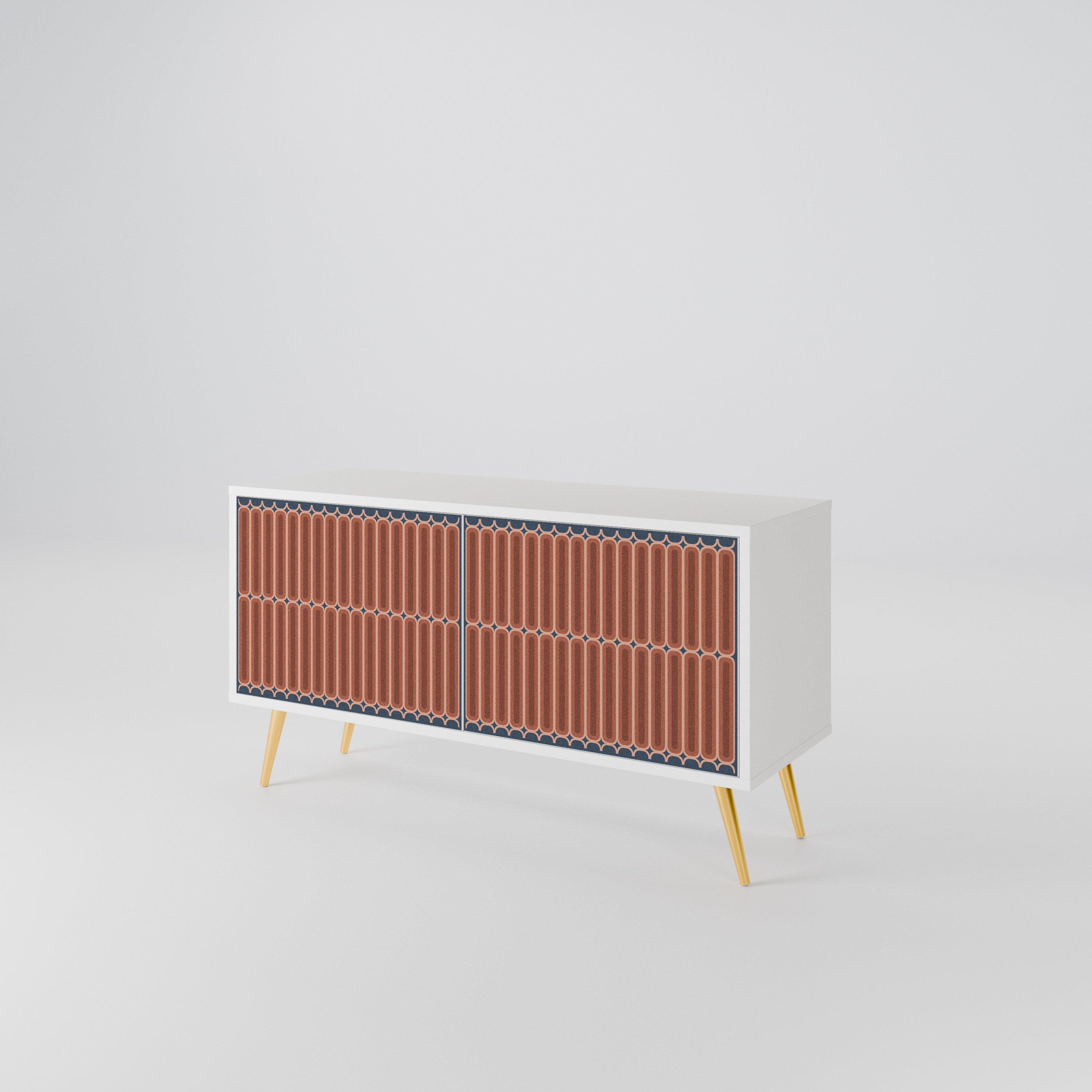 HYPNOTIC GATE Mueble de TV Compacto de 2 puertas