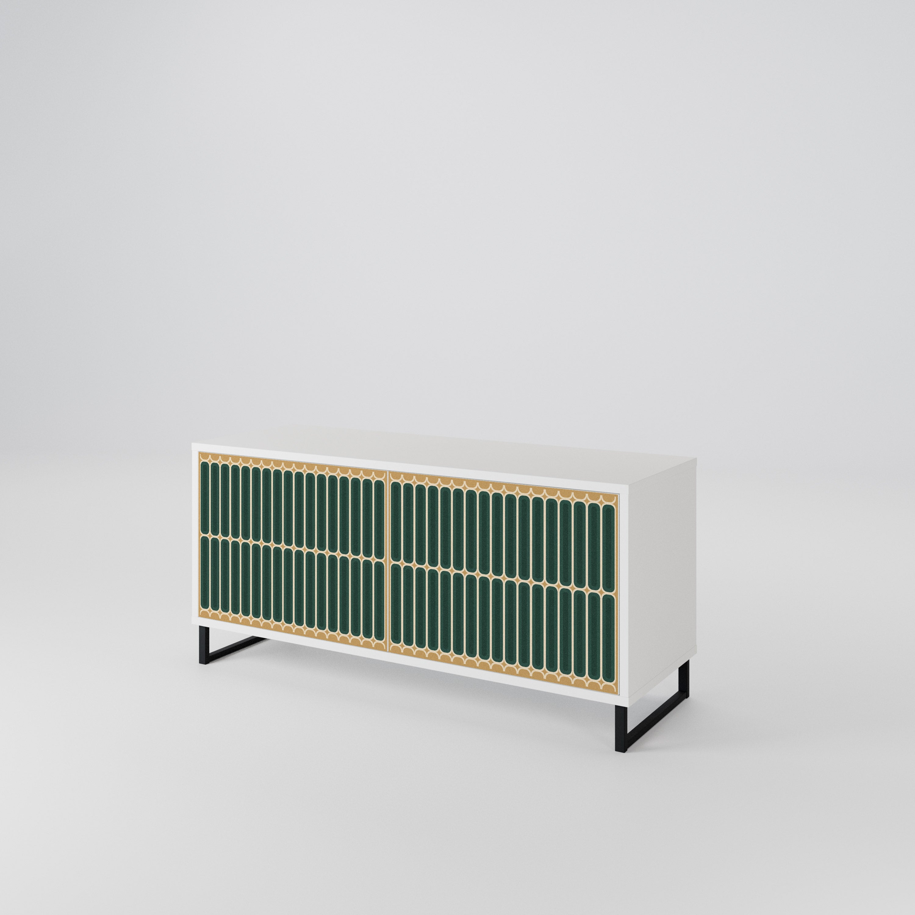 ILUSION GATE Mueble de TV Compacto de 2 puertas