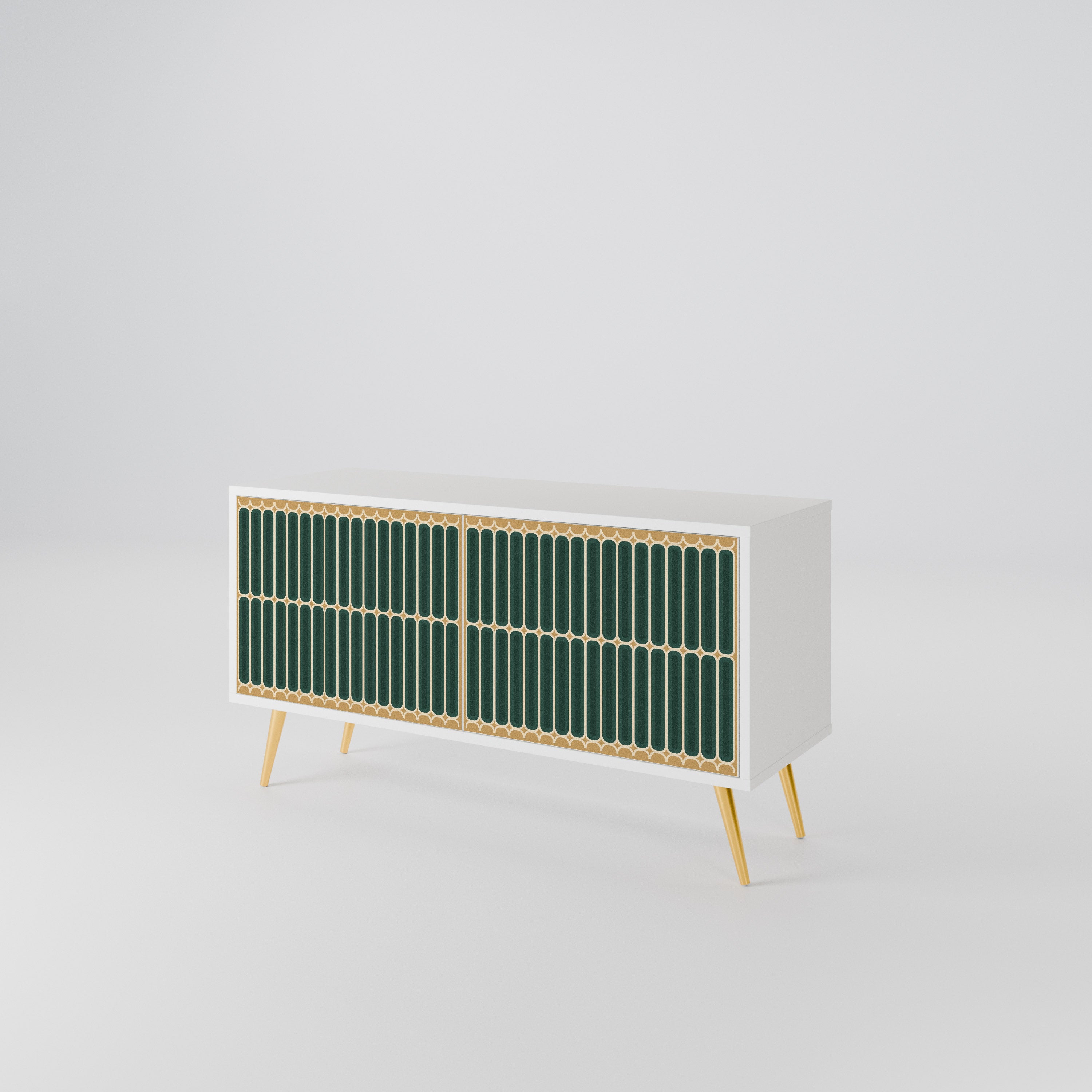 ILUSION GATE Mueble de TV Compacto de 2 puertas