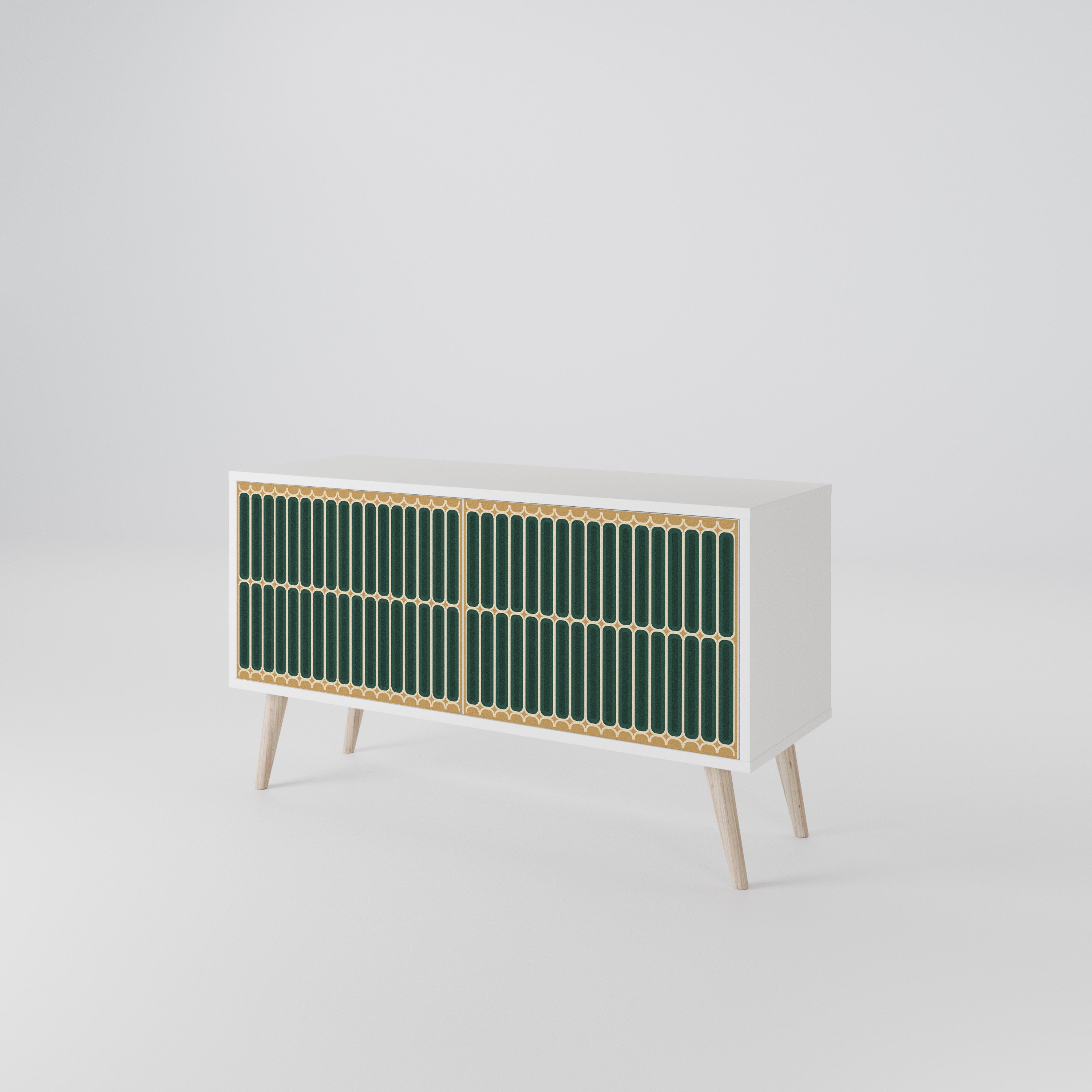 ILUSION GATE Mueble de TV Compacto de 2 puertas