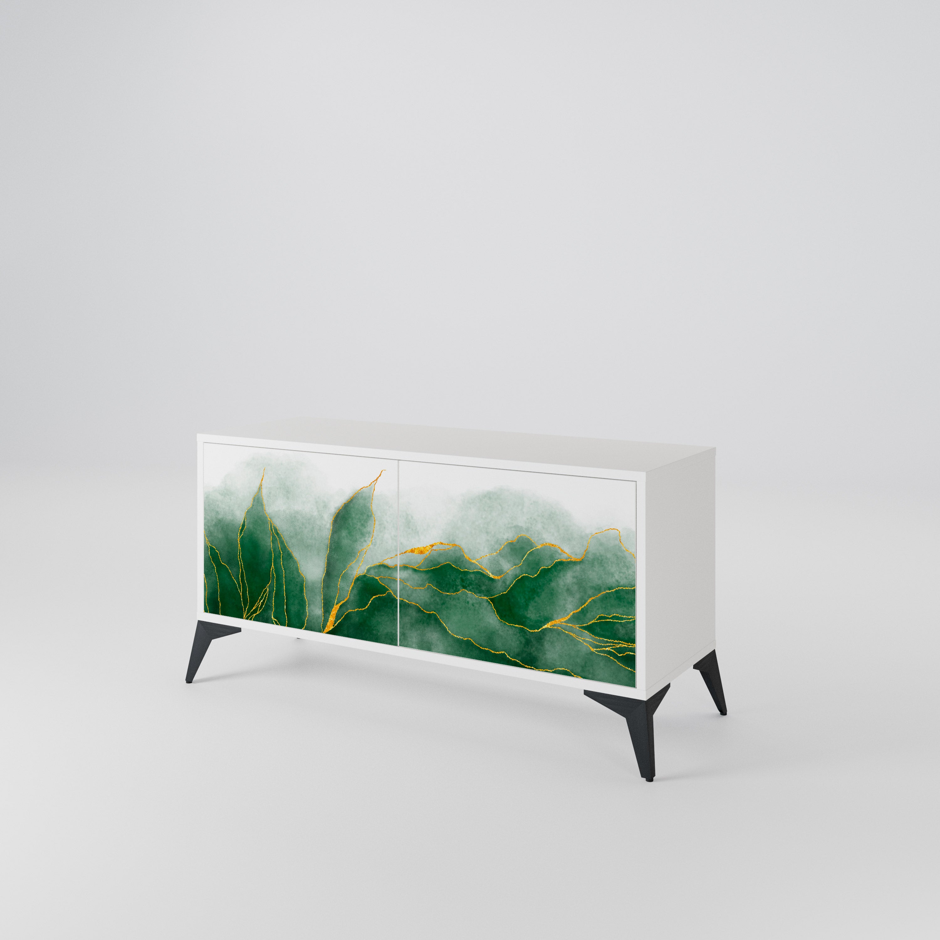 EXPENSIVE NATURE Mueble de TV Compacto de 2 puertas
