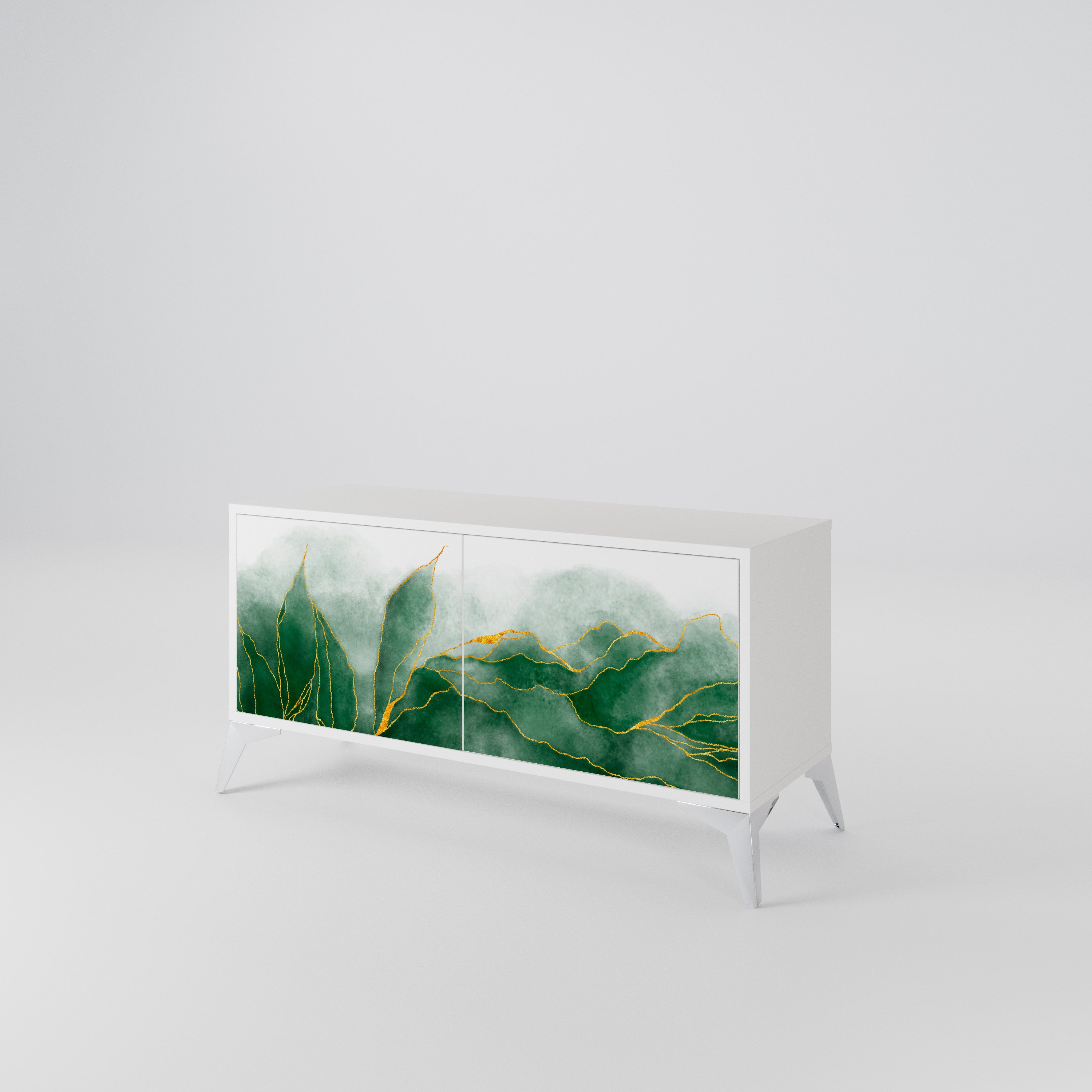 EXPENSIVE NATURE Mueble de TV Compacto de 2 puertas