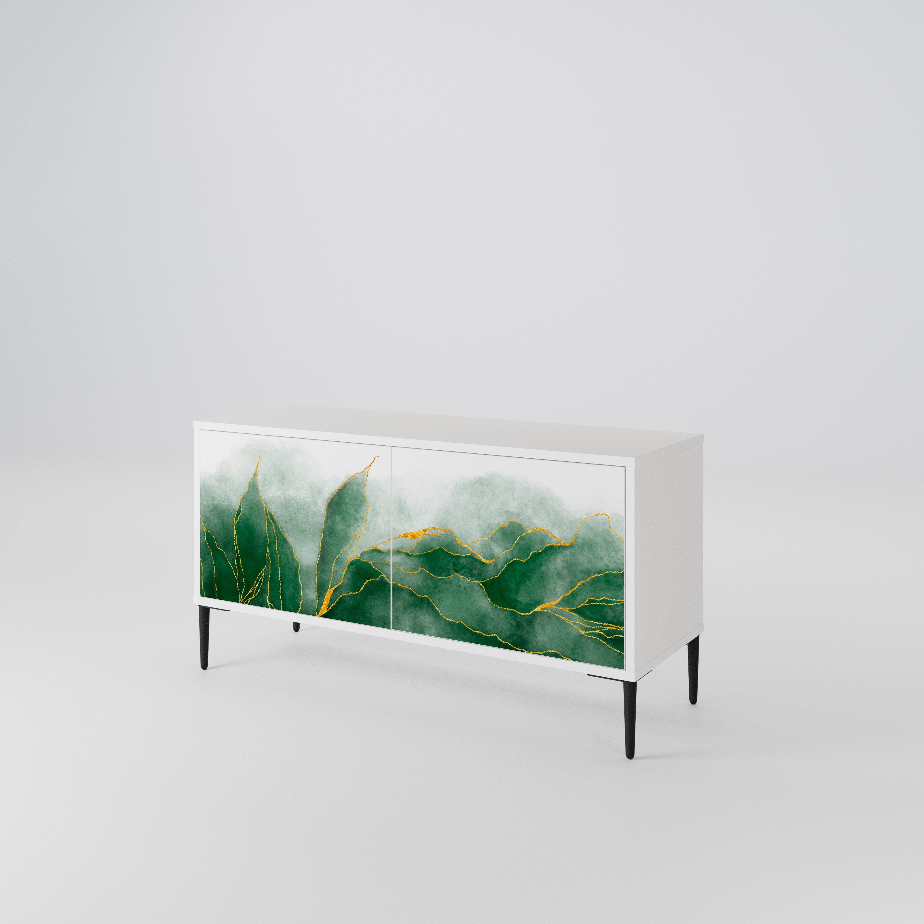 EXPENSIVE NATURE Mueble de TV Compacto de 2 puertas