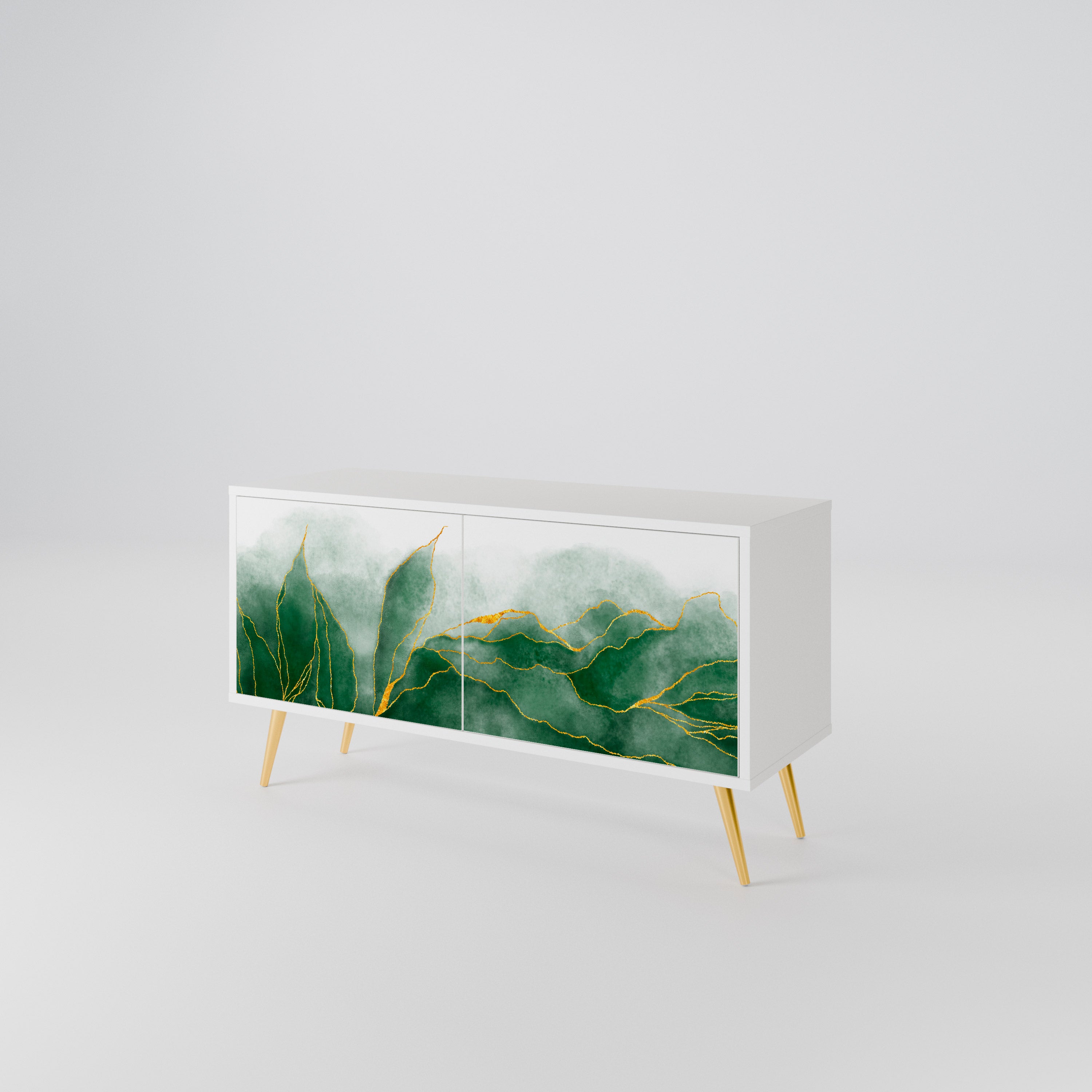 EXPENSIVE NATURE Mueble de TV Compacto de 2 puertas