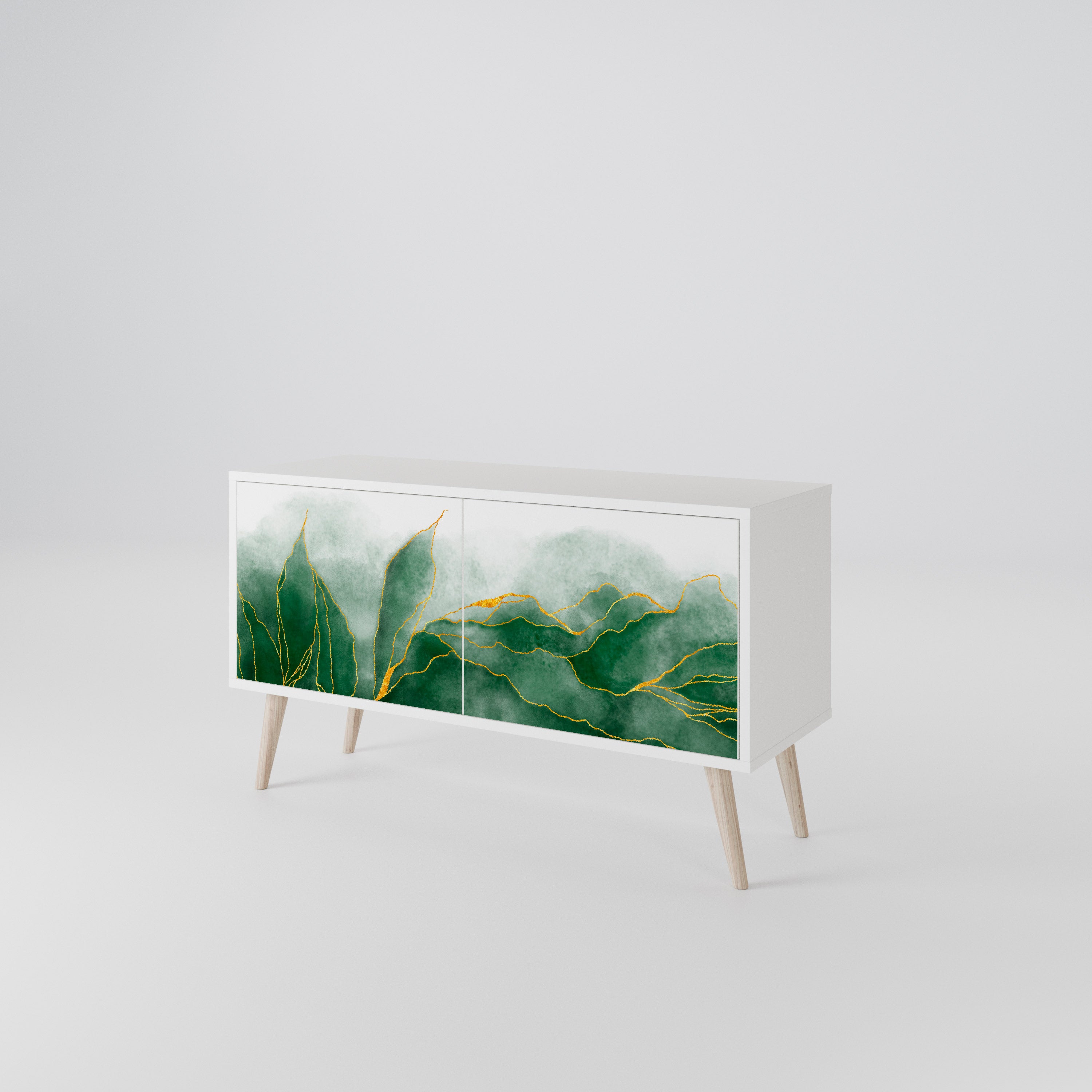 EXPENSIVE NATURE Mueble de TV Compacto de 2 puertas