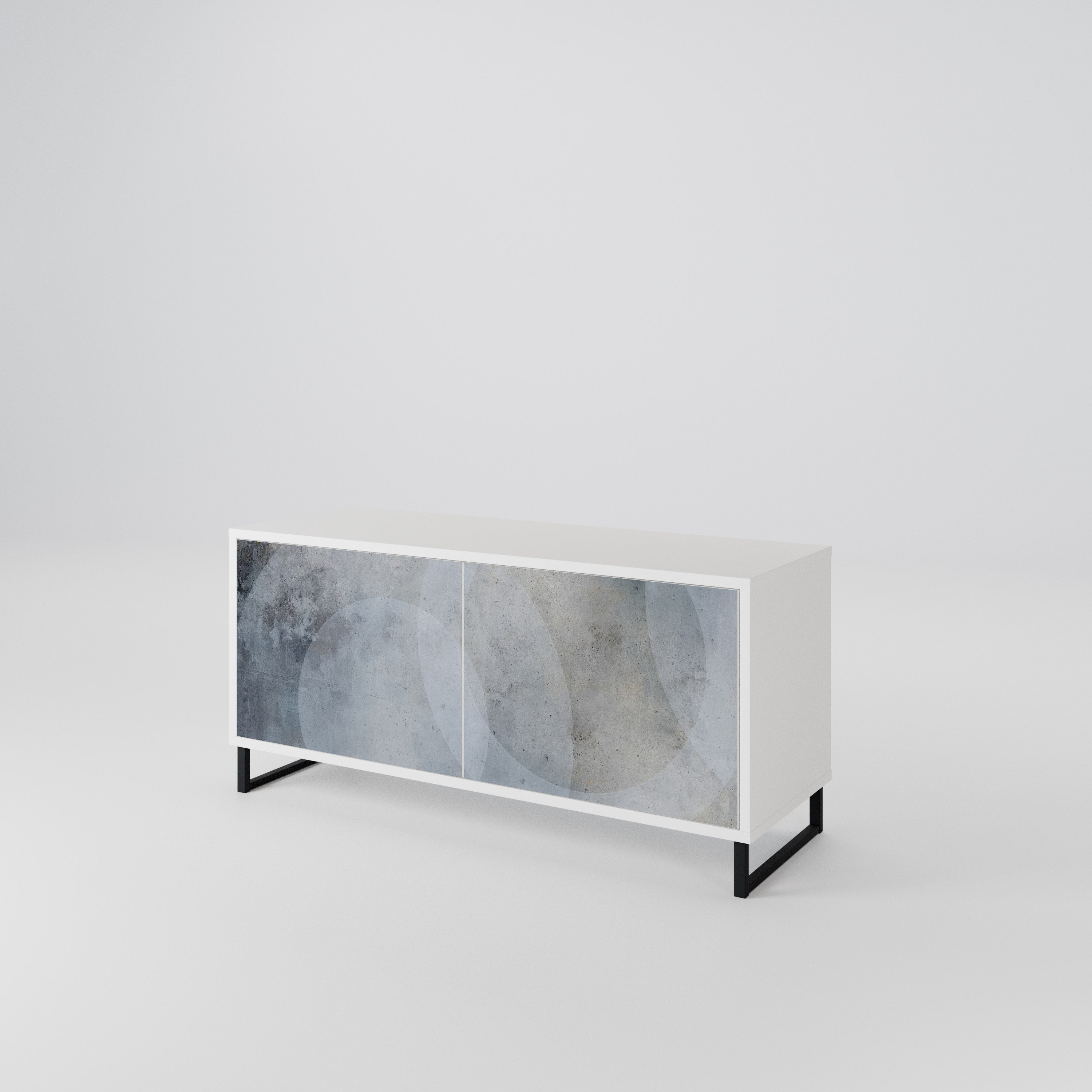 MUTED ARC Mueble de TV Compacto de 2 puertas