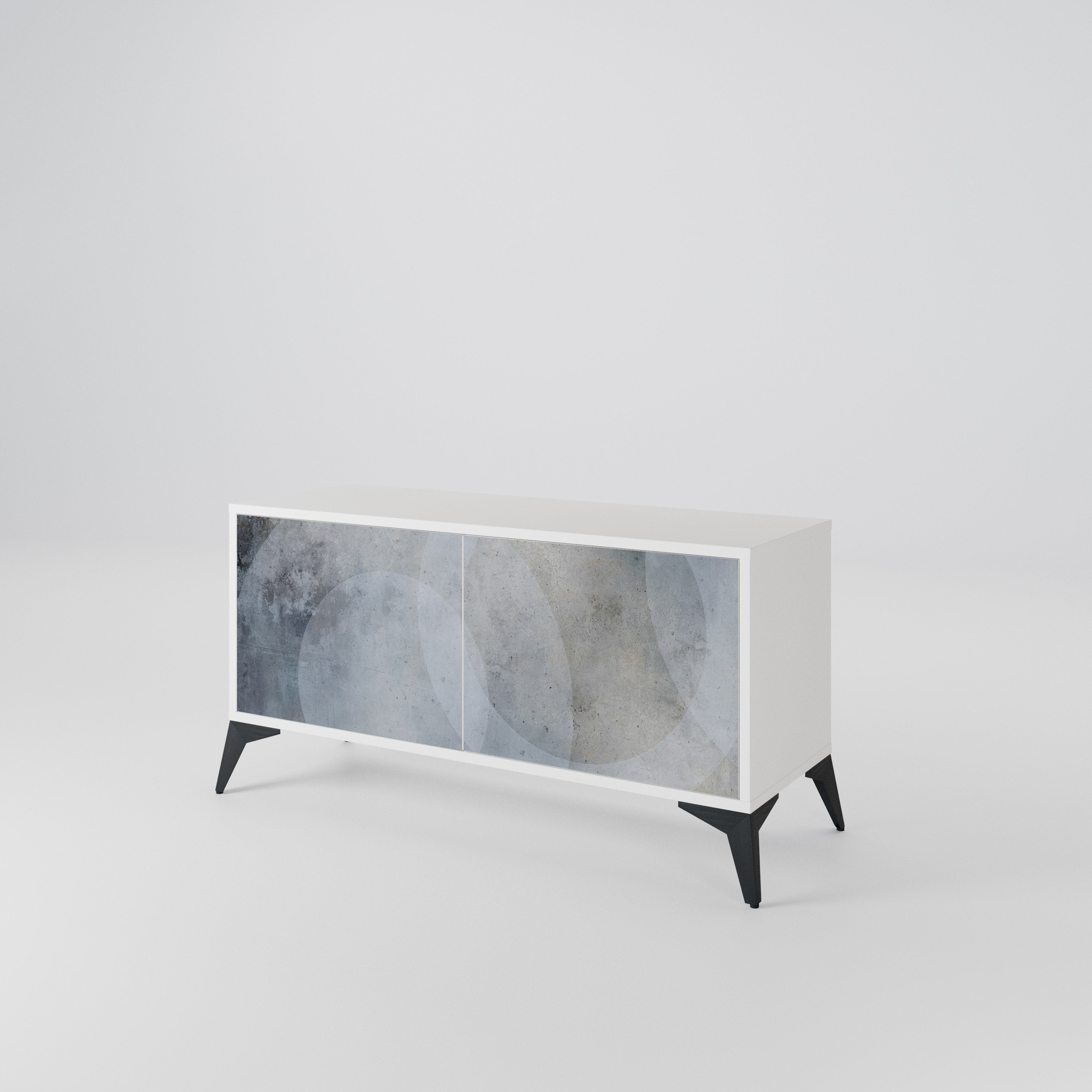 MUTED ARC Mueble de TV Compacto de 2 puertas