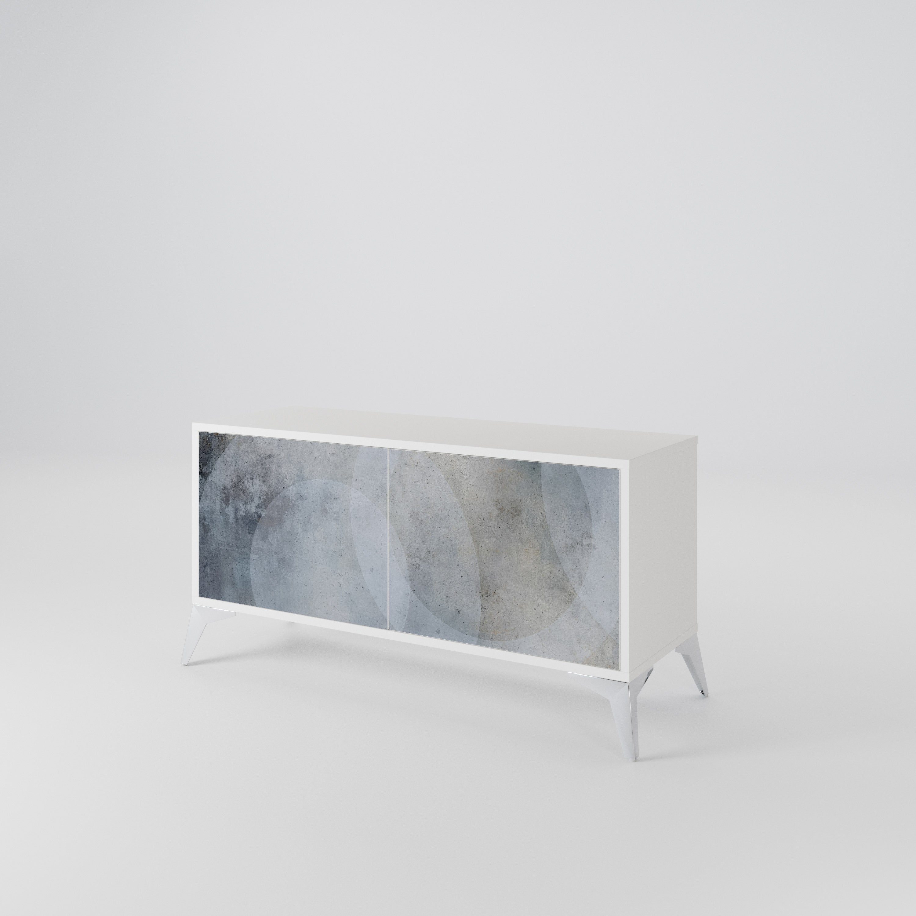 MUTED ARC Mueble de TV Compacto de 2 puertas