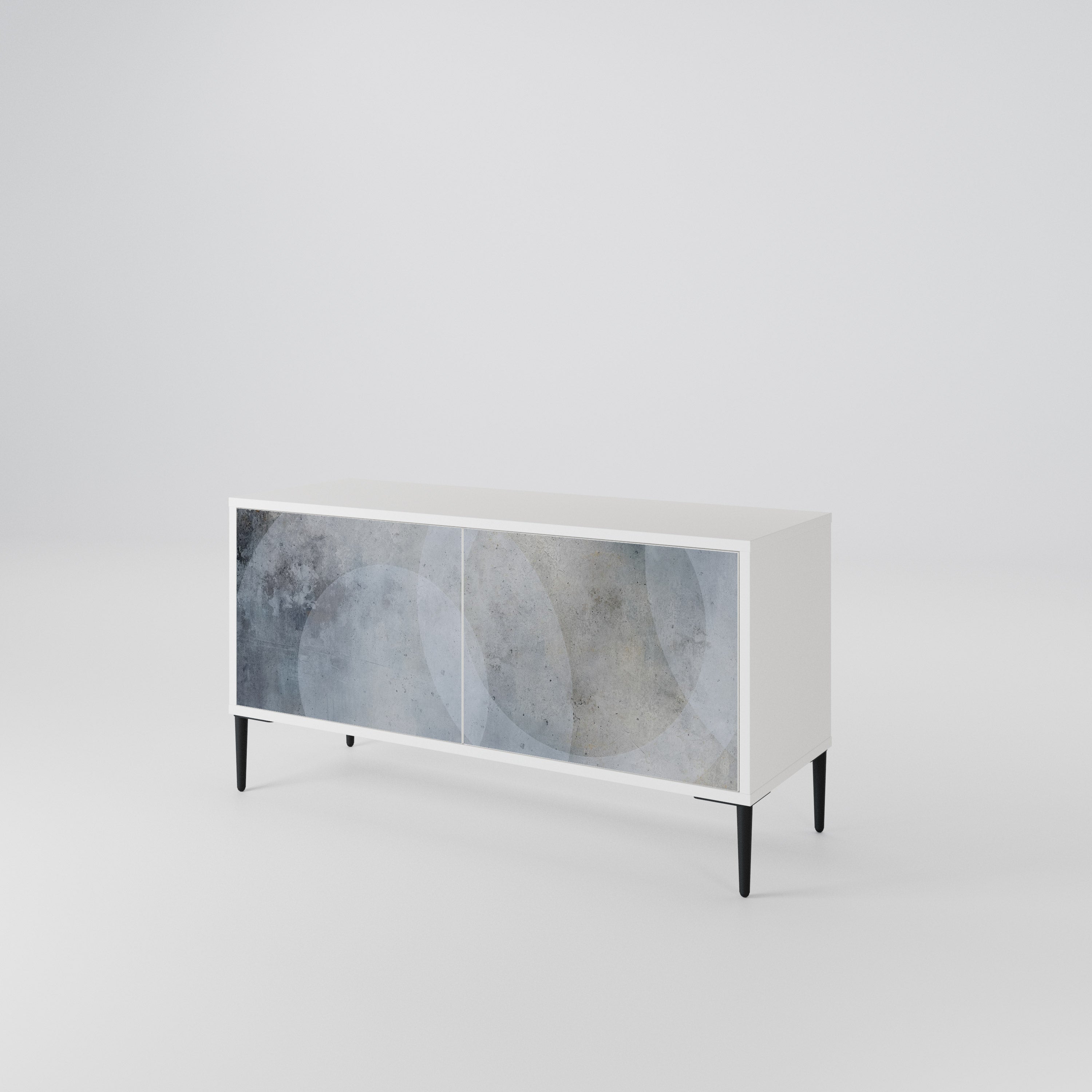 MUTED ARC Mueble de TV Compacto de 2 puertas