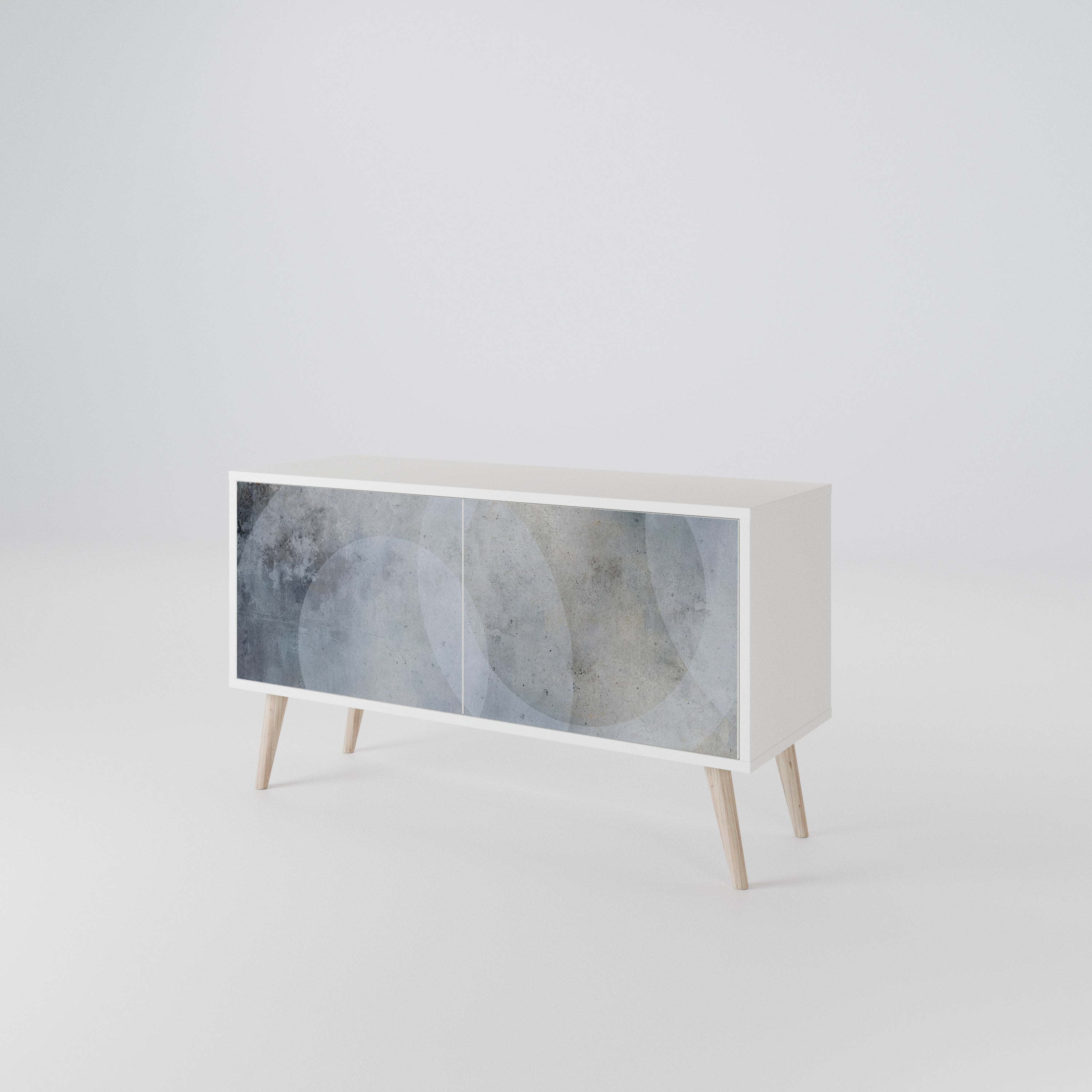 MUTED ARC Mueble de TV Compacto de 2 puertas