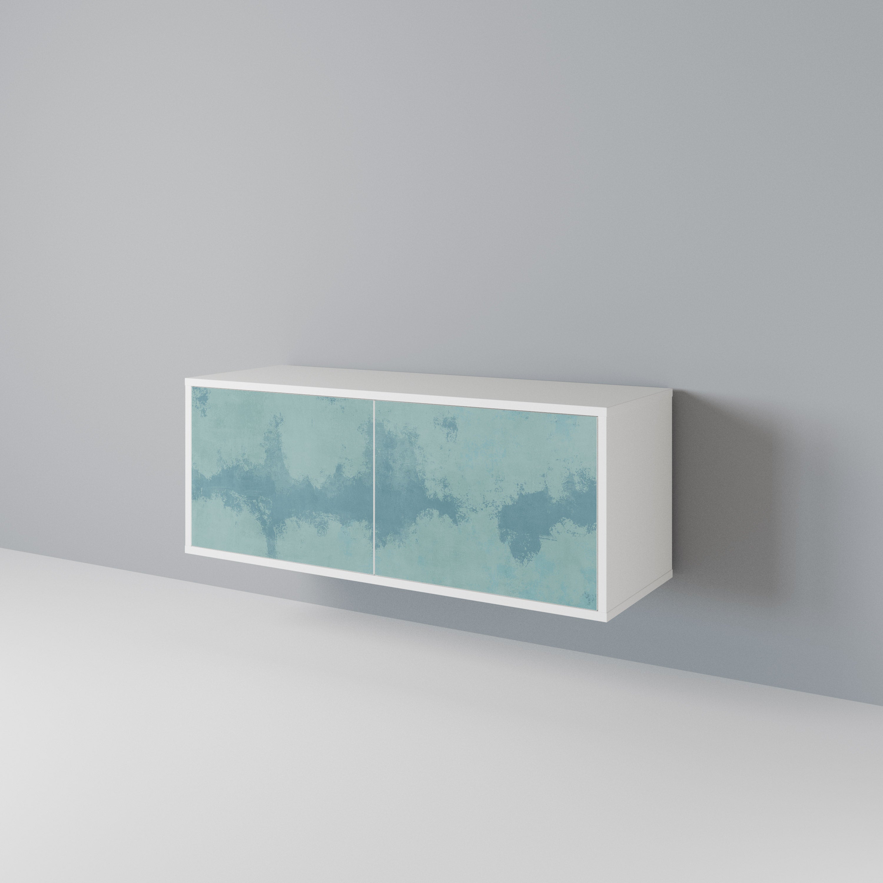 SKY WASH Mueble de TV Compacto de 2 puertas