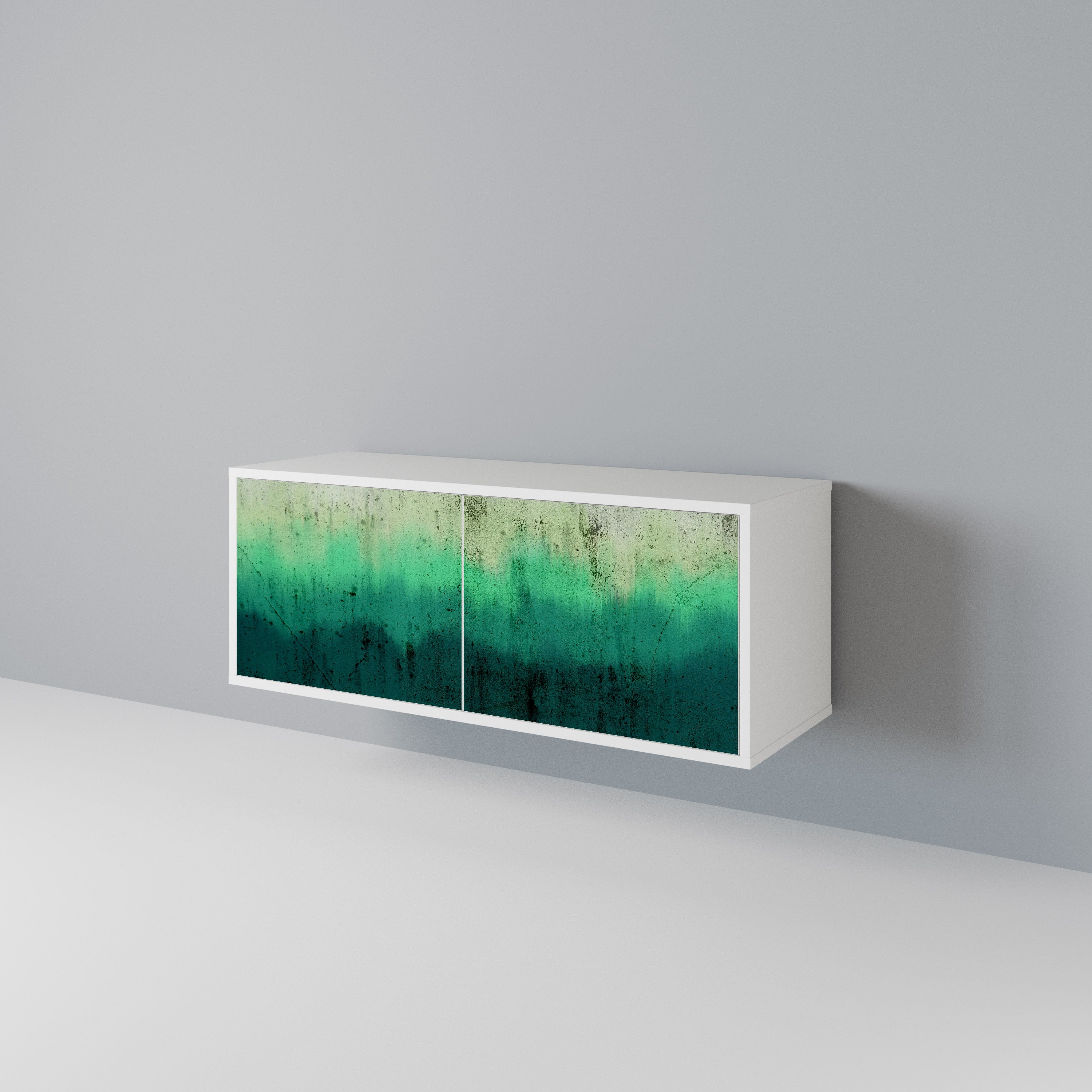 NORTHERN LIGHTS Mueble de TV Compacto de 2 puertas