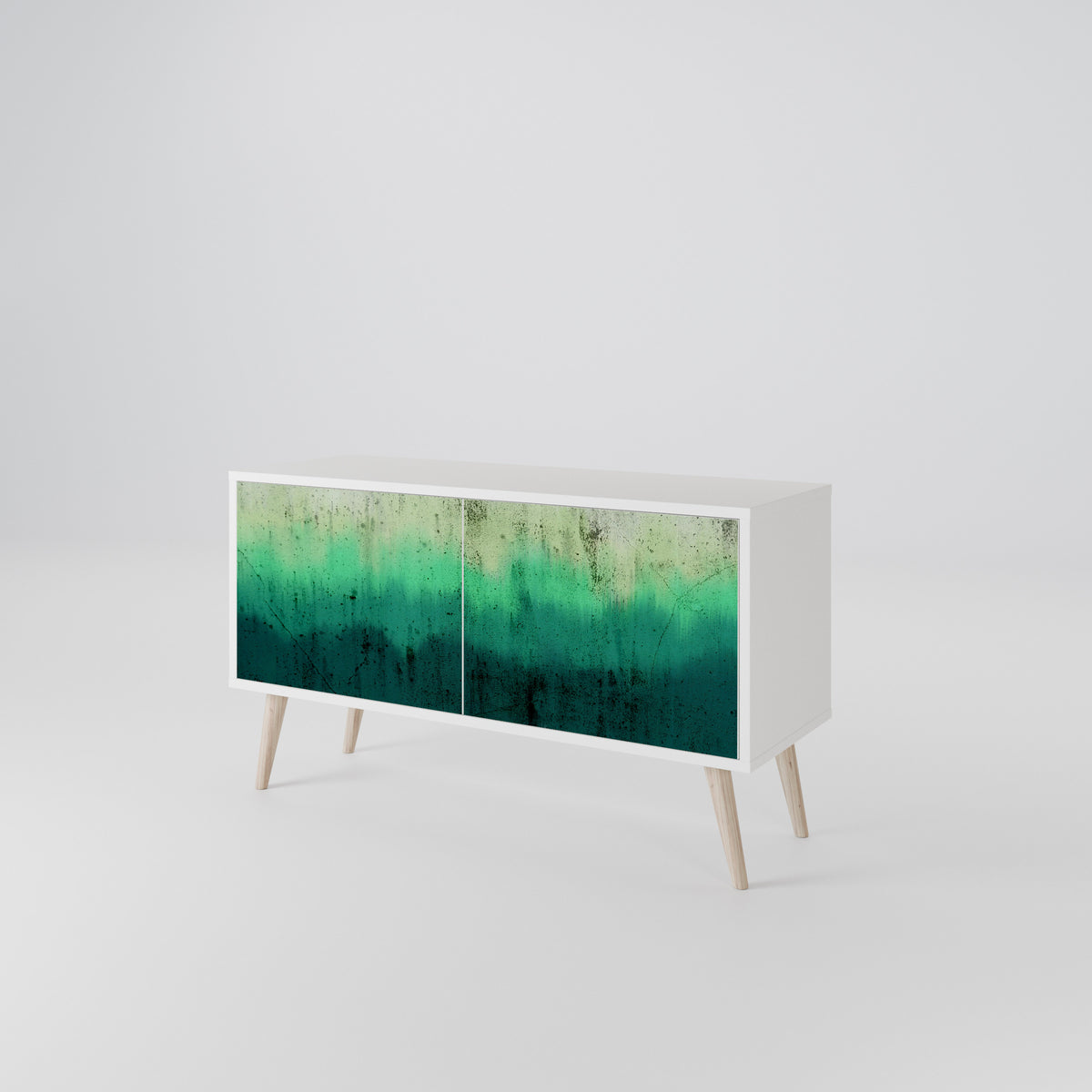 NORTHERN LIGHTS Mueble de TV Compacto de 2 puertas