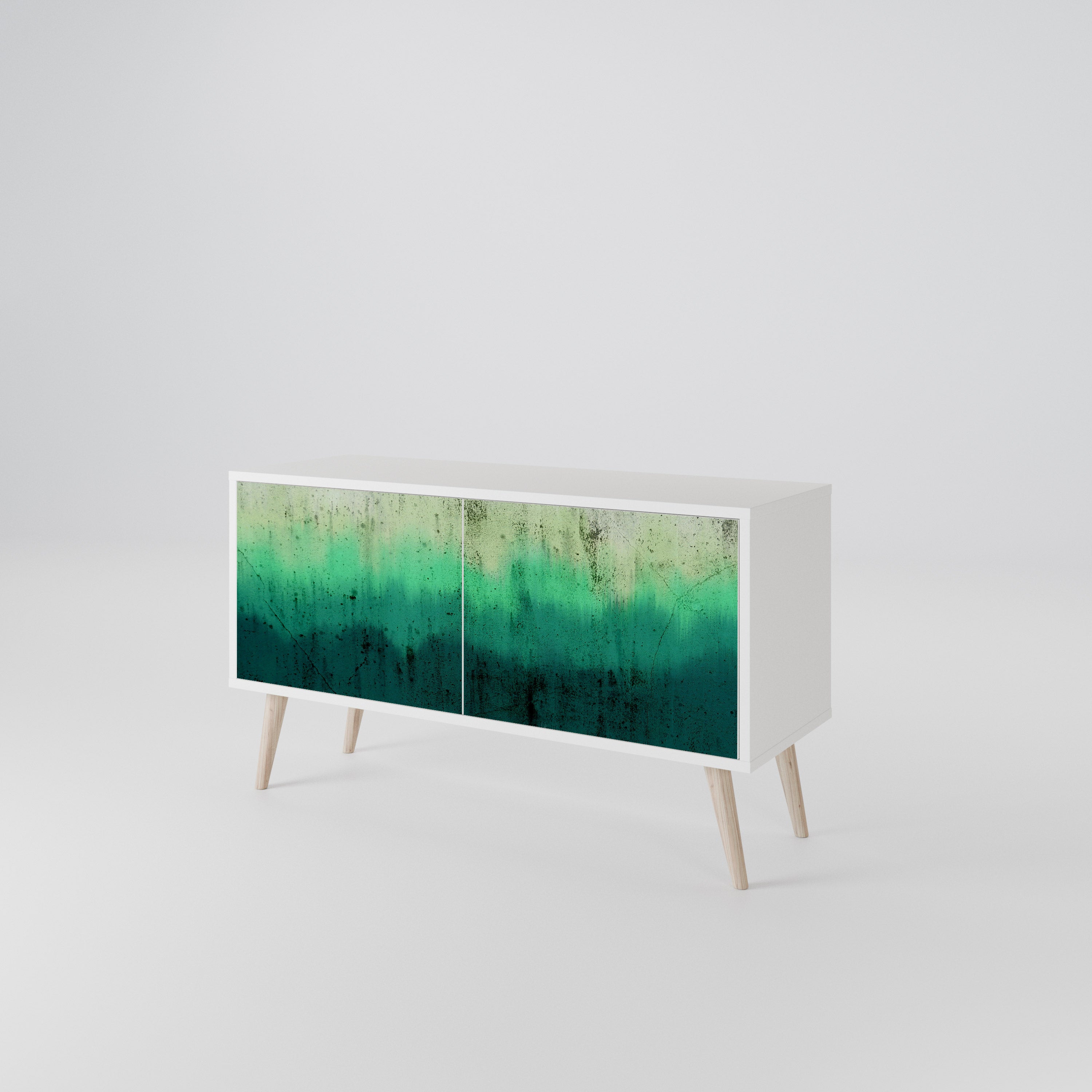NORTHERN LIGHTS Mueble de TV Compacto de 2 puertas