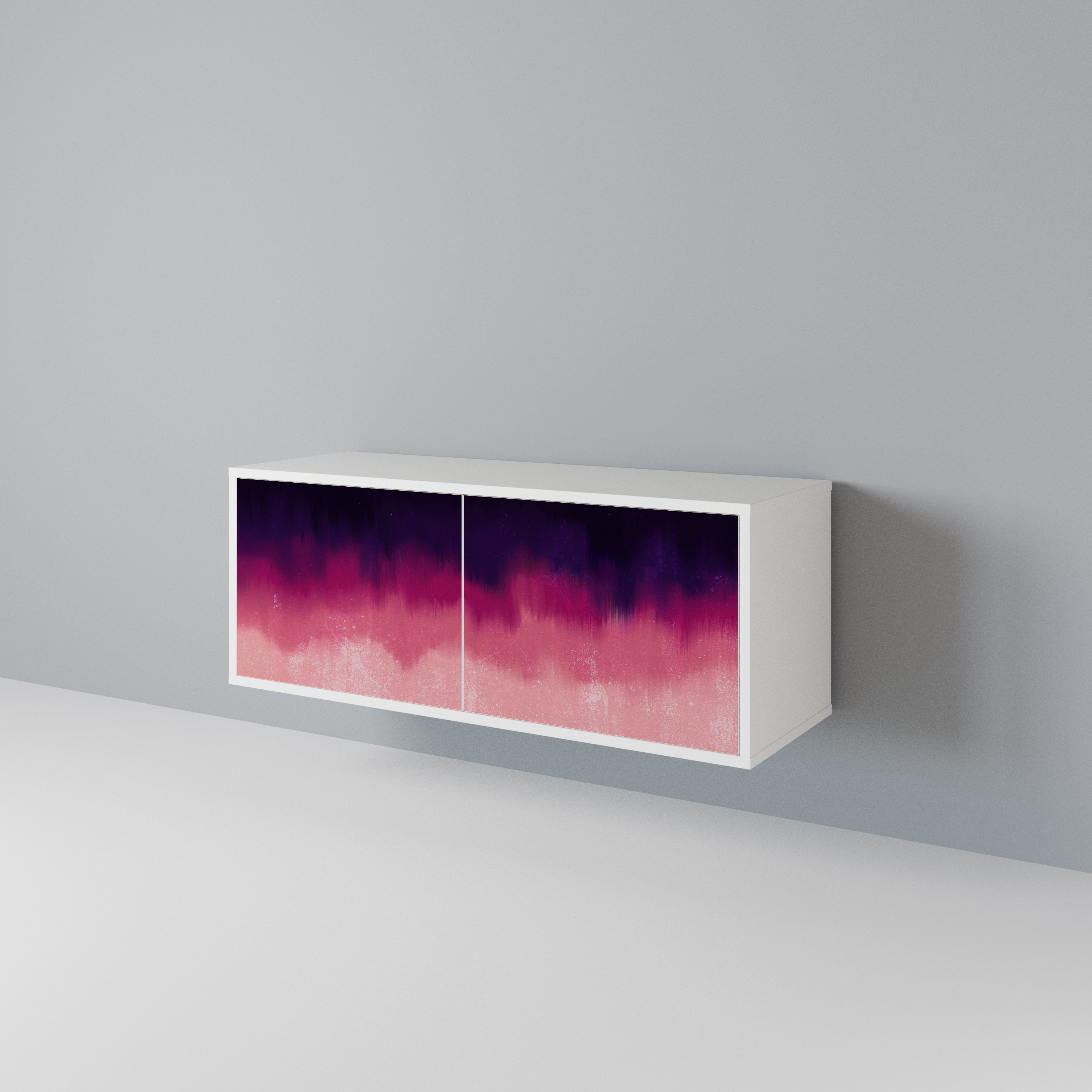 AURORA BOREALIS Mueble de TV Compacto de 2 puertas