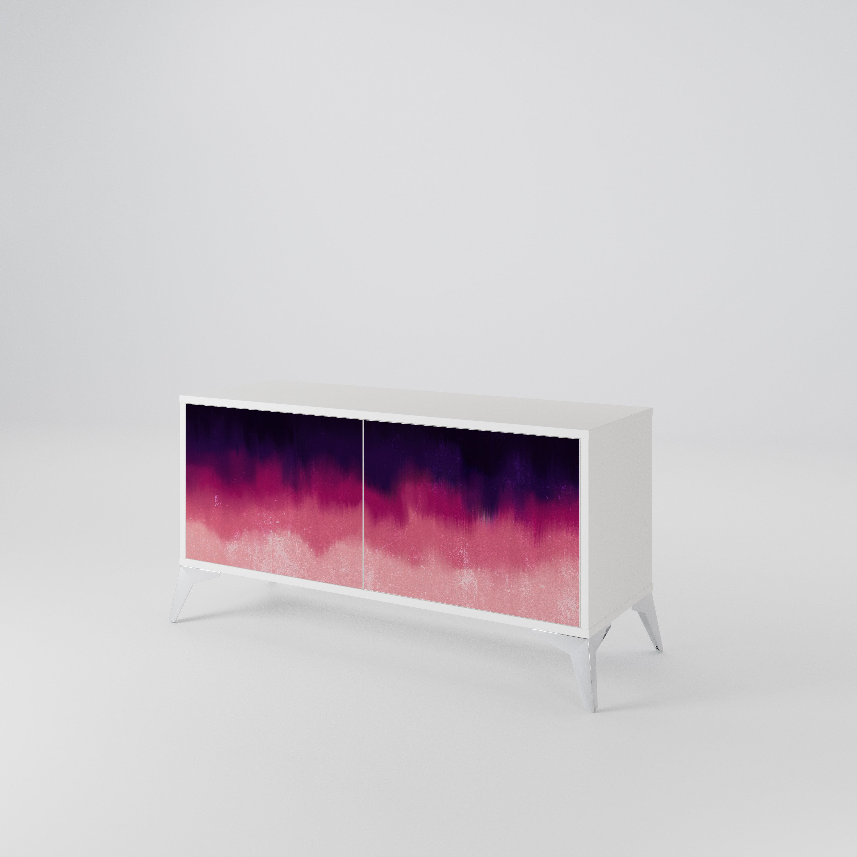 AURORA BOREALIS Mueble de TV Compacto de 2 puertas