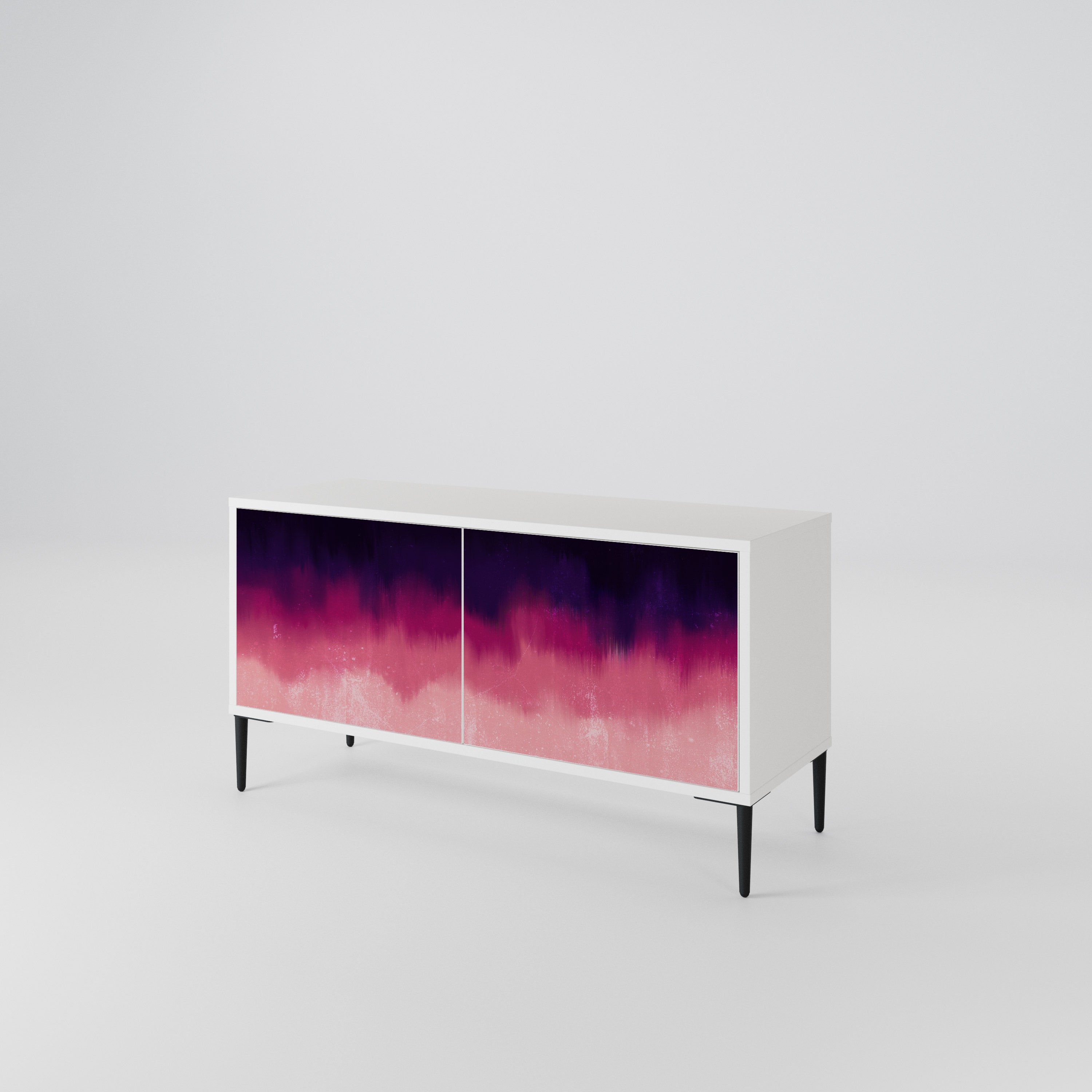 AURORA BOREALIS Mueble de TV Compacto de 2 puertas