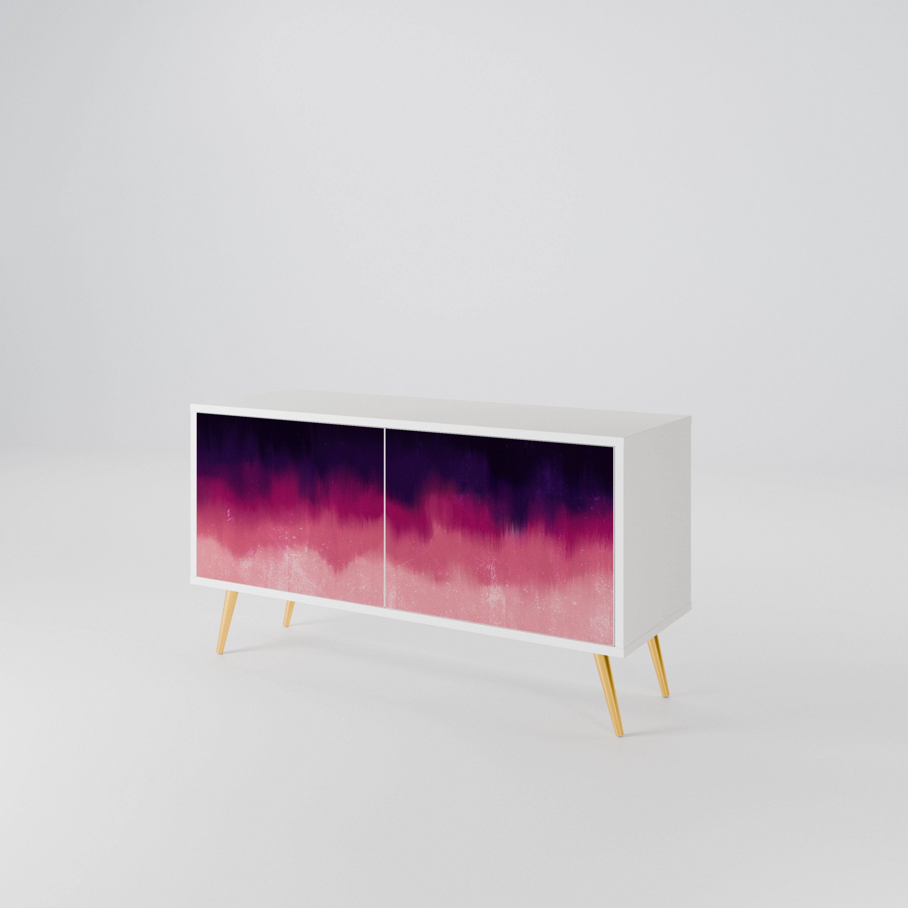 AURORA BOREALIS Mueble de TV Compacto de 2 puertas