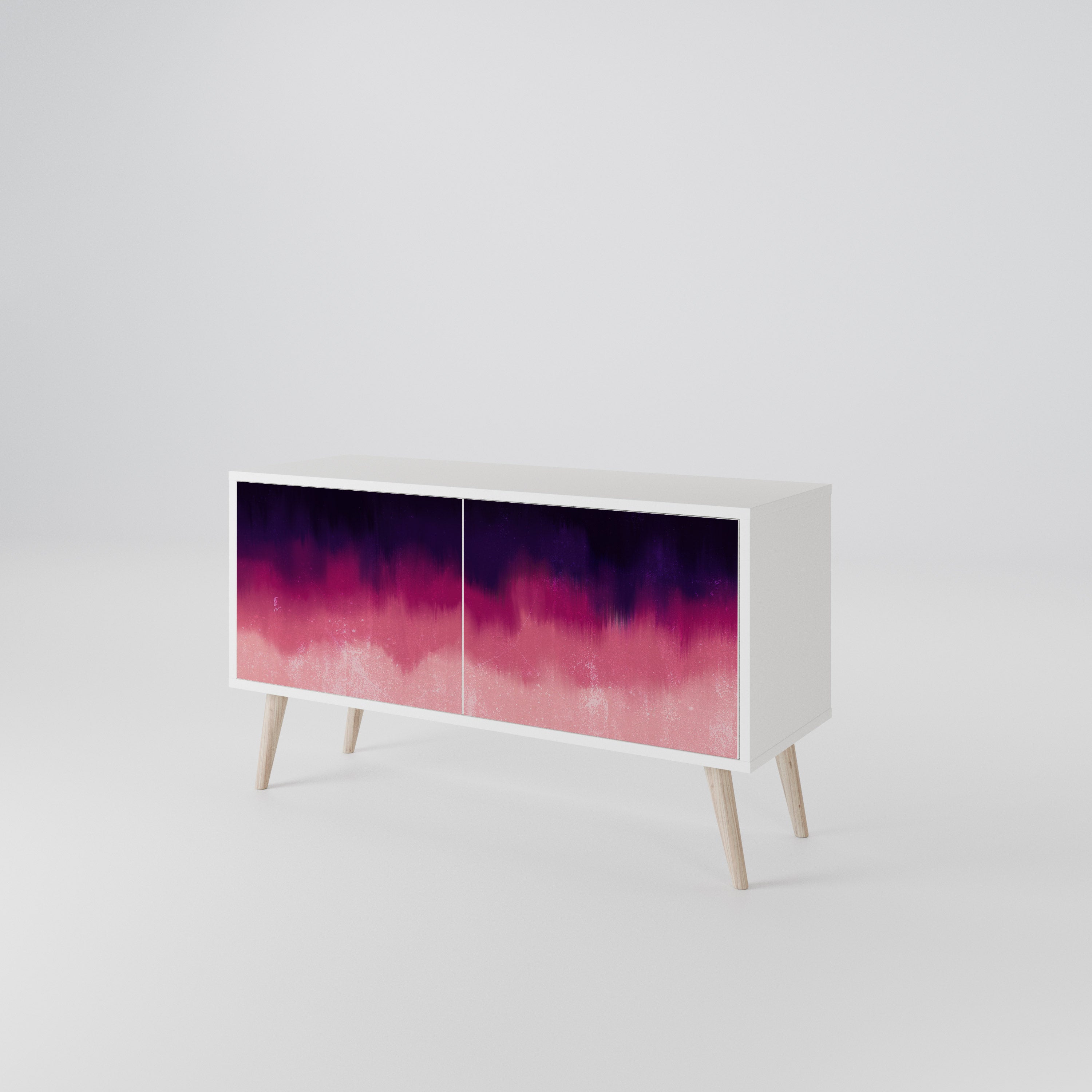 AURORA BOREALIS Mueble de TV Compacto de 2 puertas