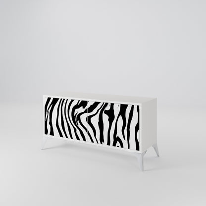 SPLENDID ZEBRA Compact 2-Door TV Cabinet