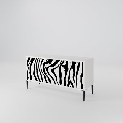 SPLENDID ZEBRA Compact 2-Door TV Cabinet