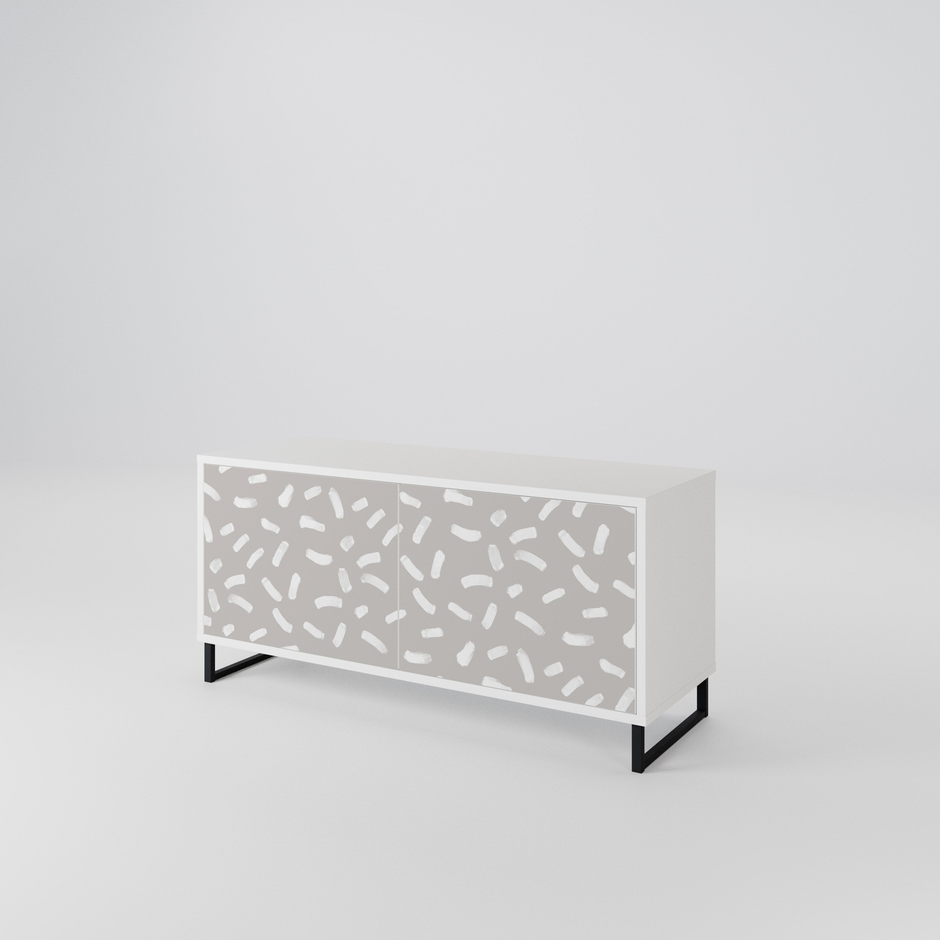 PASSING SECONDS Mueble de TV Compacto de 2 puertas