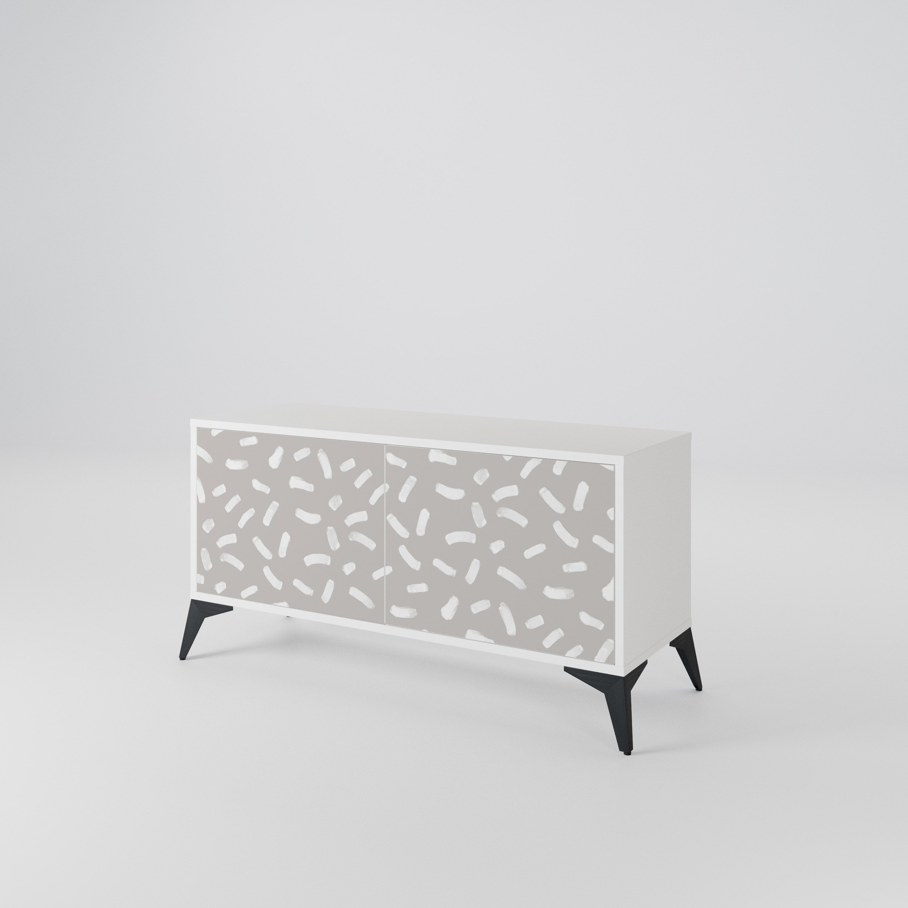 PASSING SECONDS Mueble de TV Compacto de 2 puertas