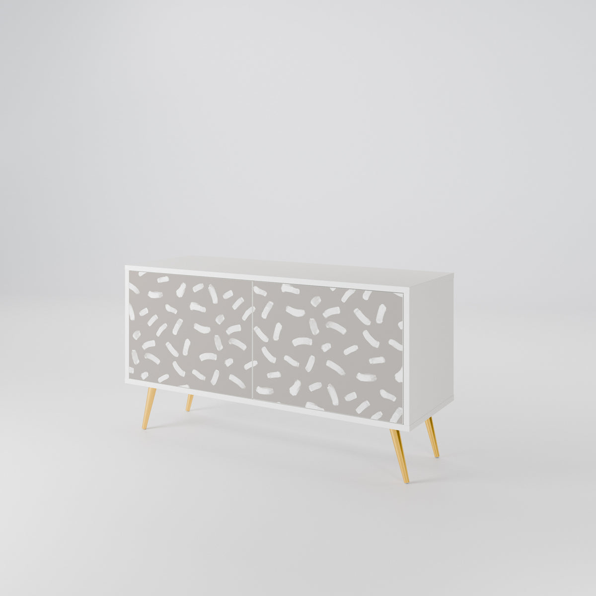 PASSING SECONDS Mueble de TV Compacto de 2 puertas