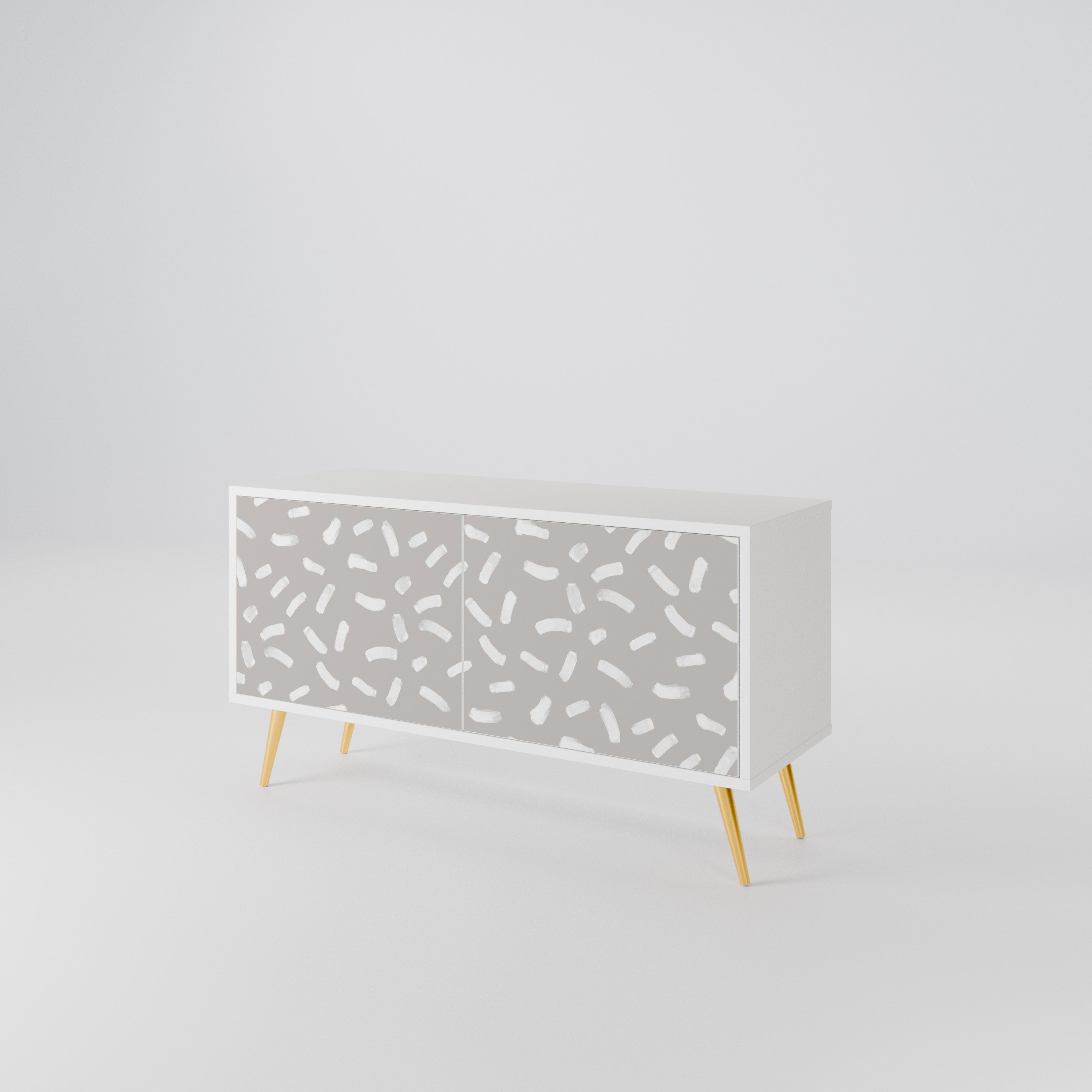 PASSING SECONDS Mueble de TV Compacto de 2 puertas