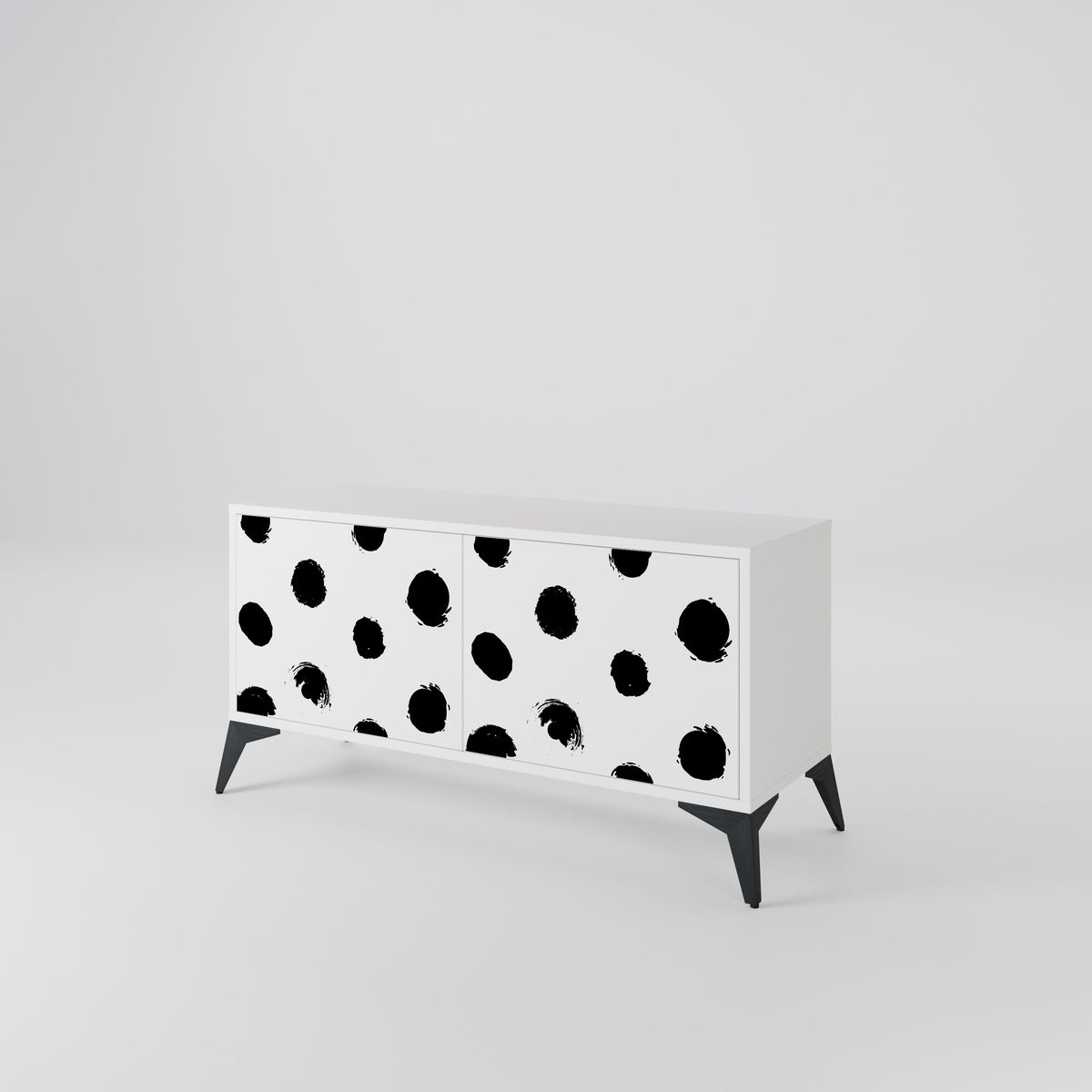 SLIPPING MINUTES Compact 2-Door TV Cabinet