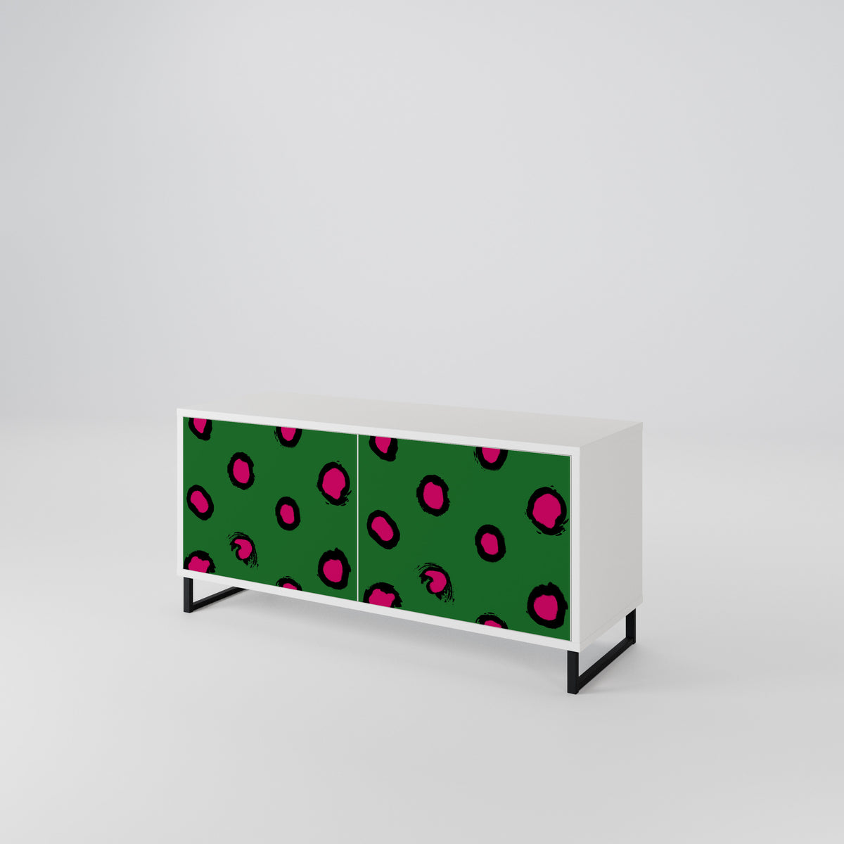 FUNKY SPOTS Mueble de TV Compacto de 2 puertas