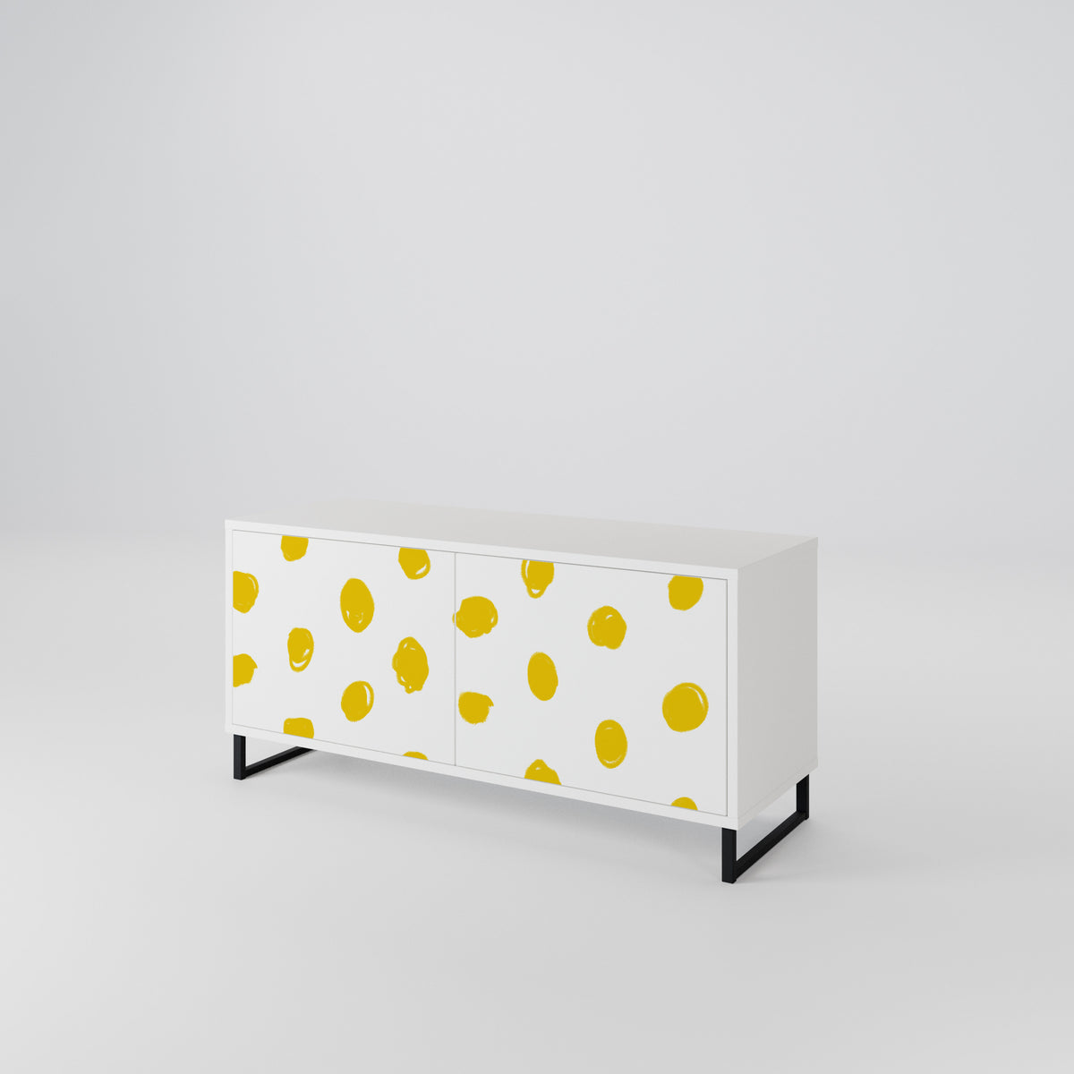 RADIANT REVERIE Mueble de TV Compacto de 2 puertas