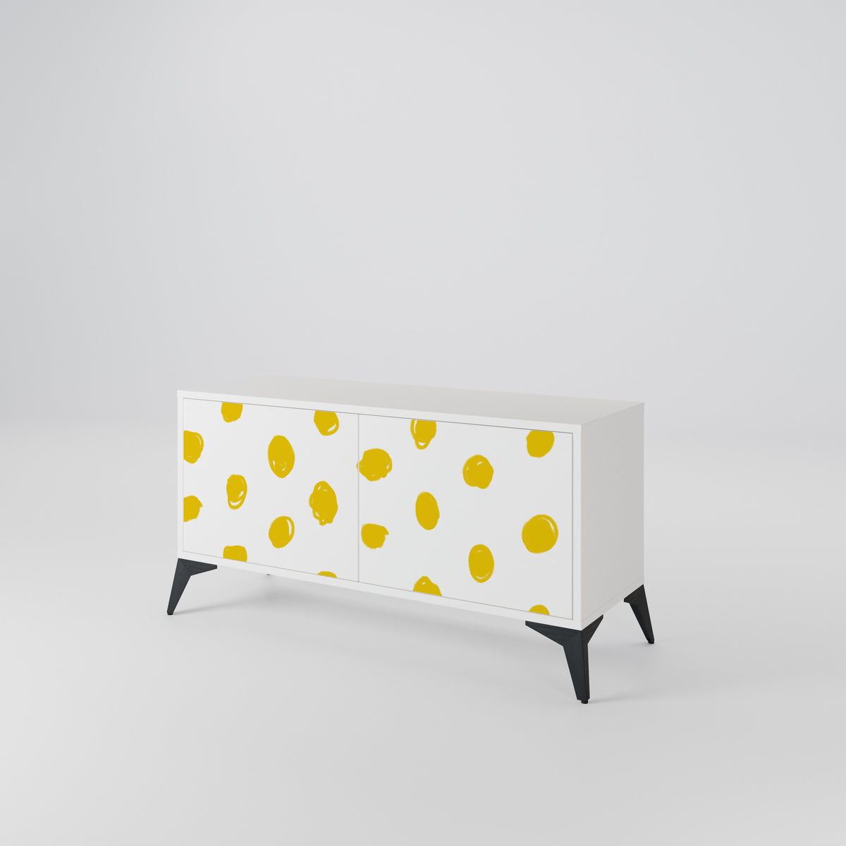 RADIANT REVERIE Mueble de TV Compacto de 2 puertas