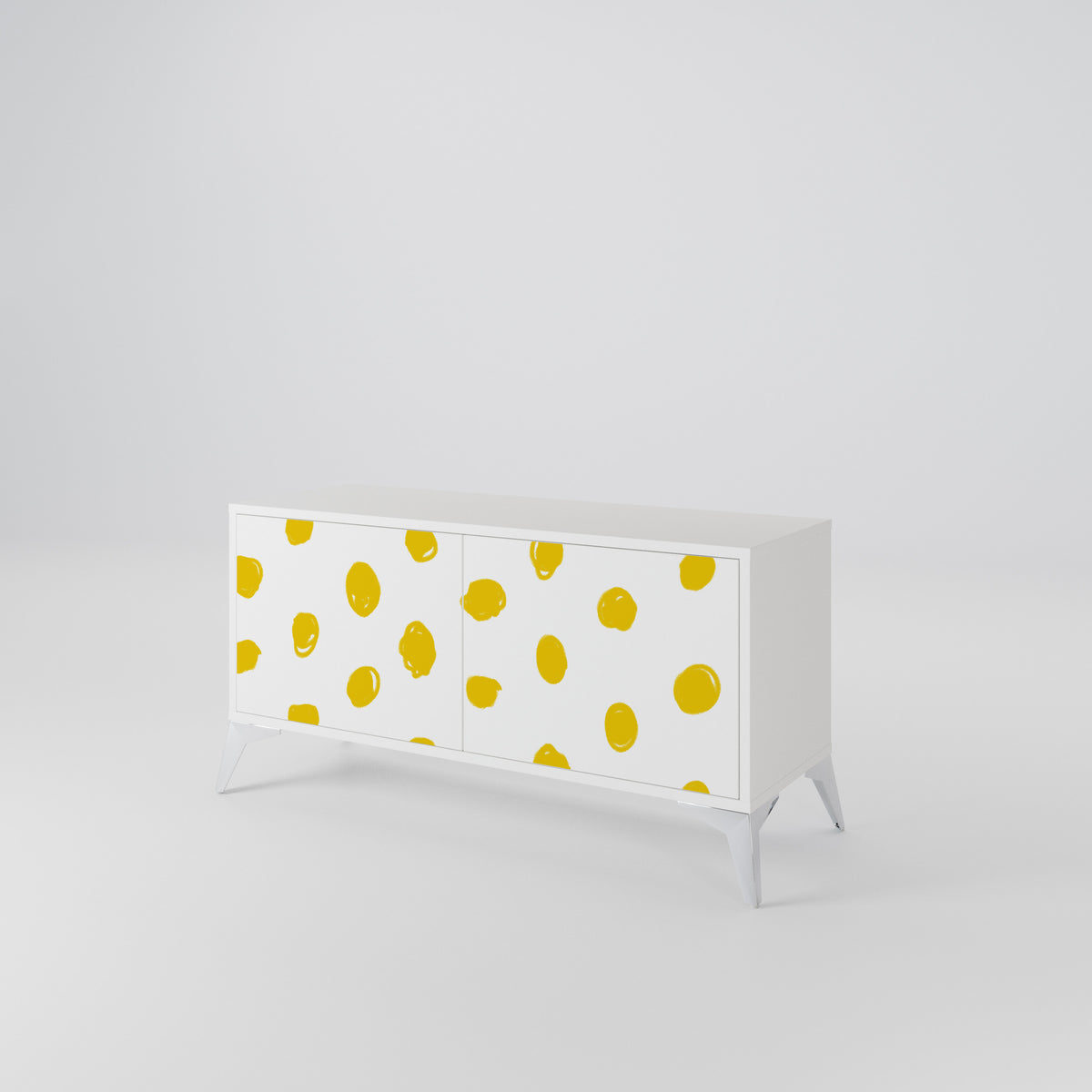 RADIANT REVERIE Mueble de TV Compacto de 2 puertas