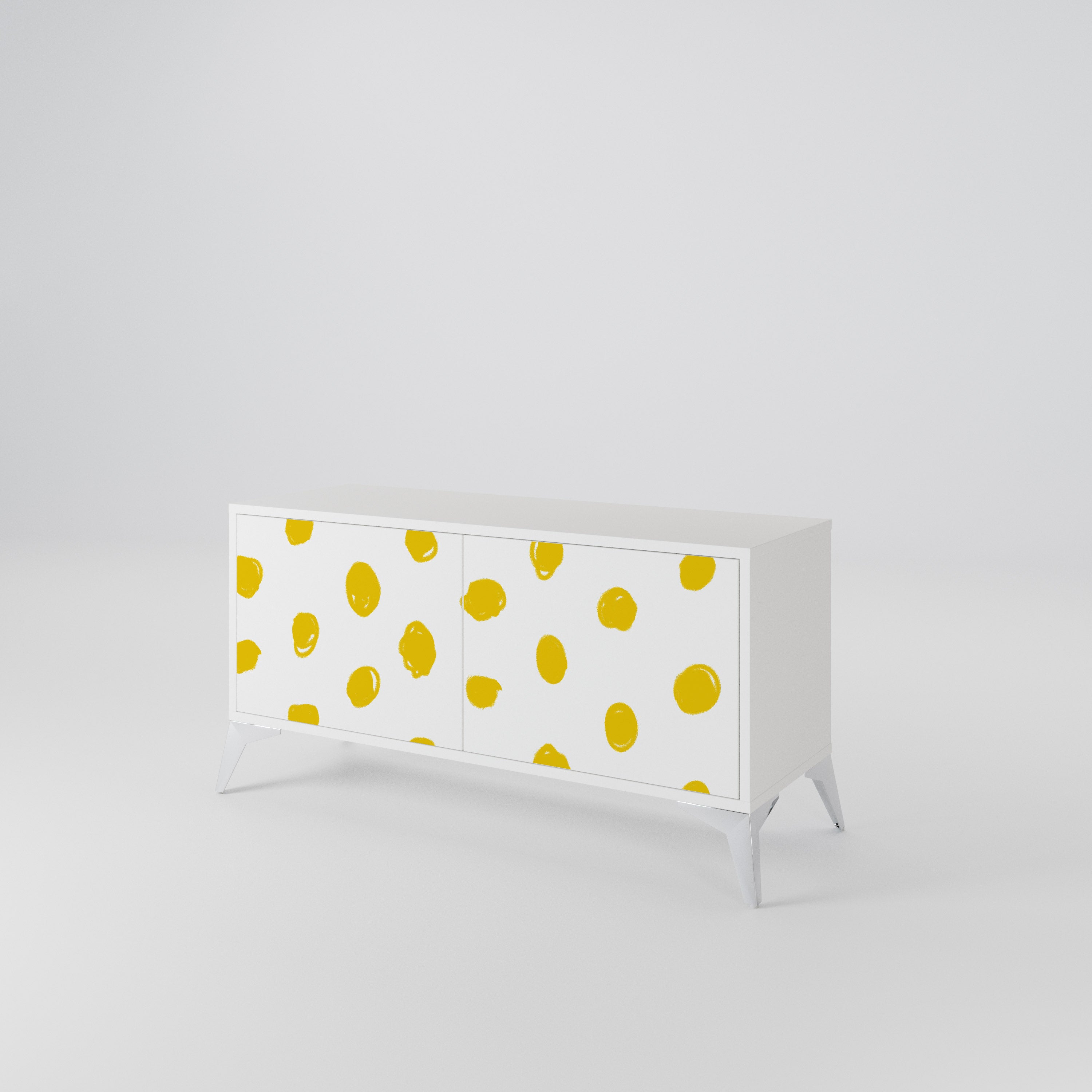 RADIANT REVERIE Mueble de TV Compacto de 2 puertas