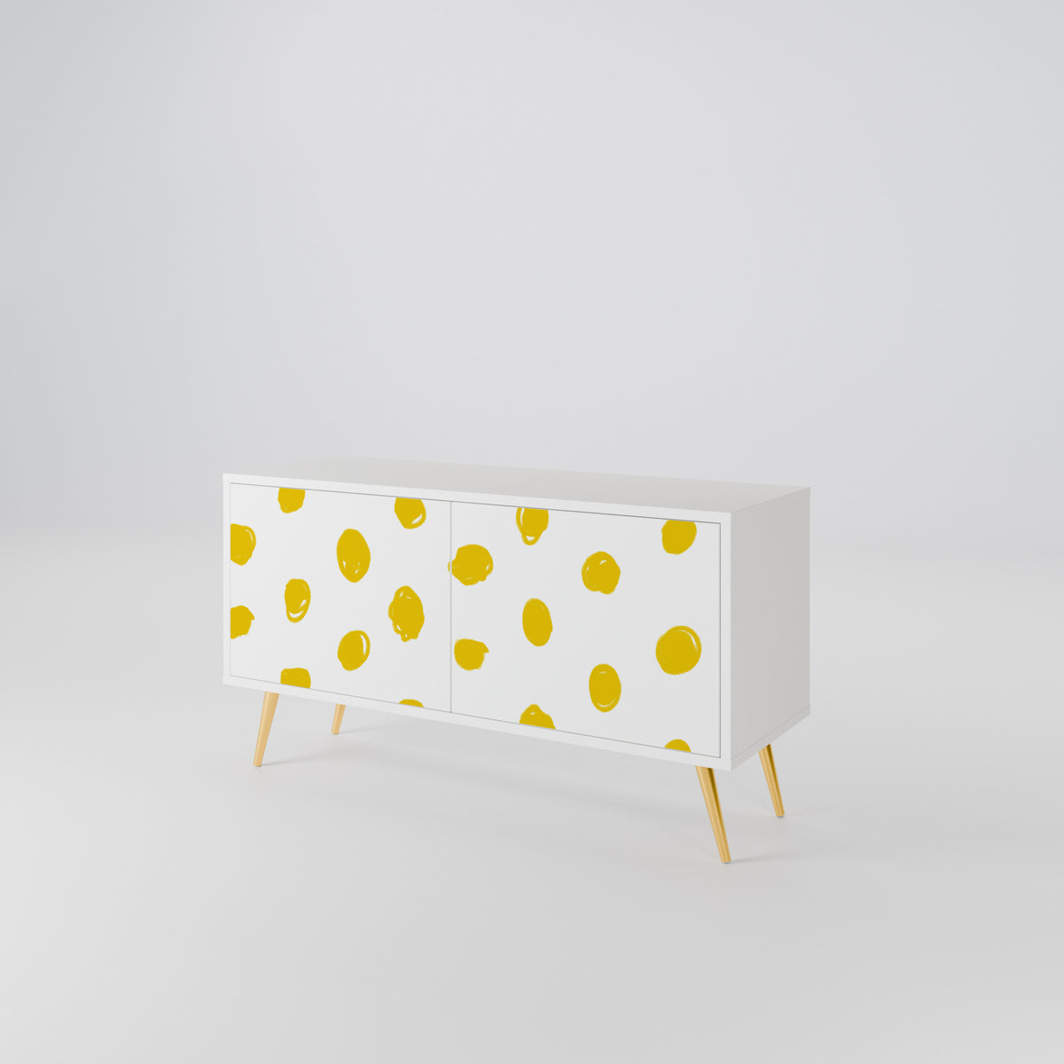 RADIANT REVERIE Mueble de TV Compacto de 2 puertas