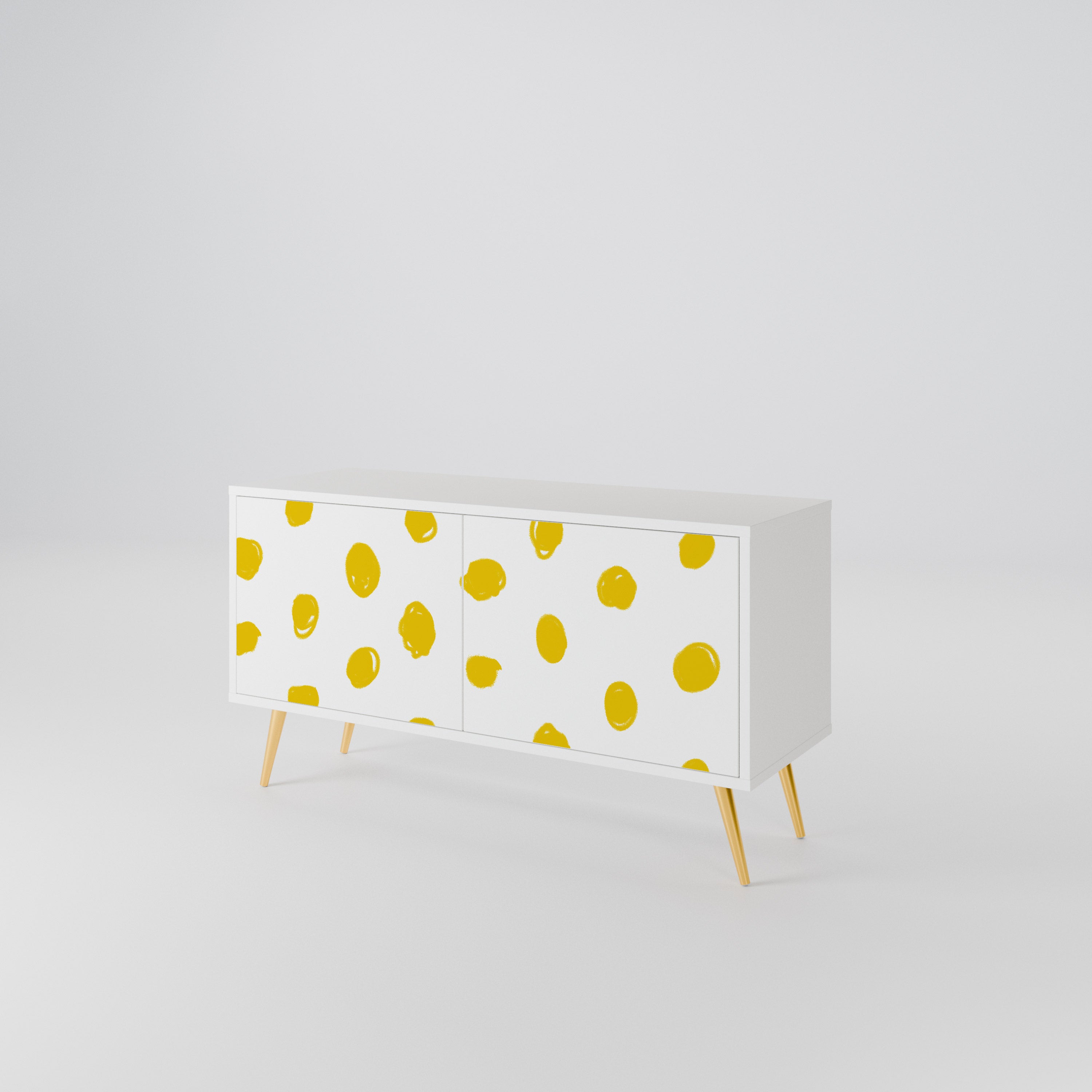 RADIANT REVERIE Mueble de TV Compacto de 2 puertas