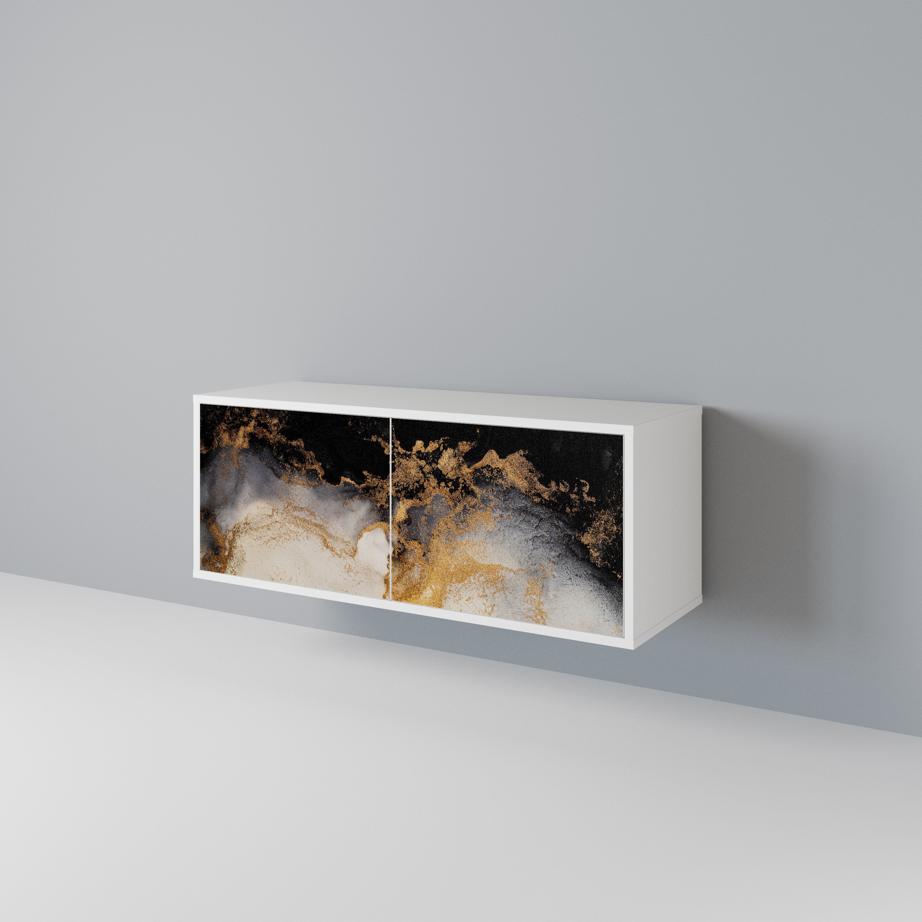 MARBLE OF TOMMORROW Mueble de TV Compacto de 2 puertas