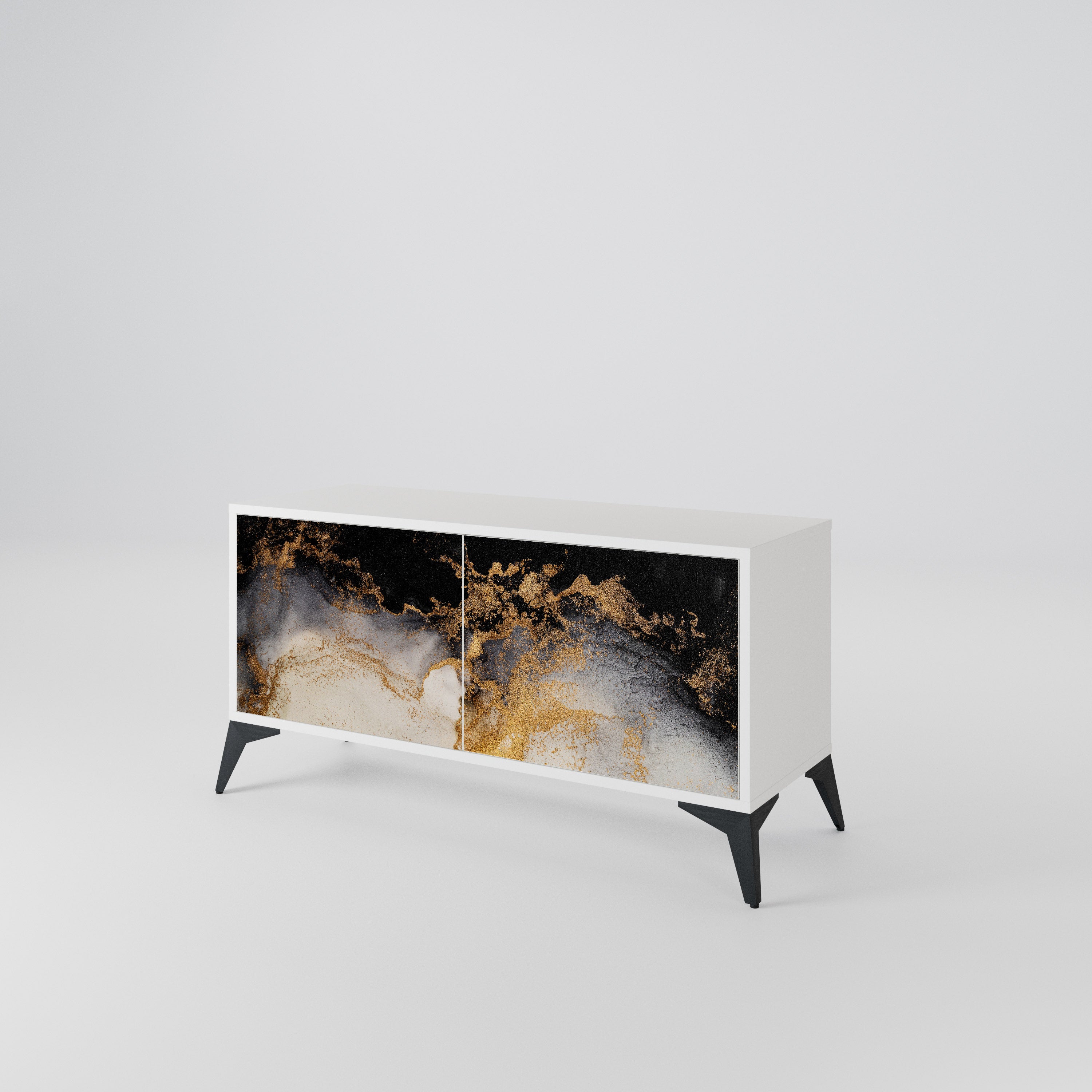 MARBLE OF TOMMORROW Mueble de TV Compacto de 2 puertas