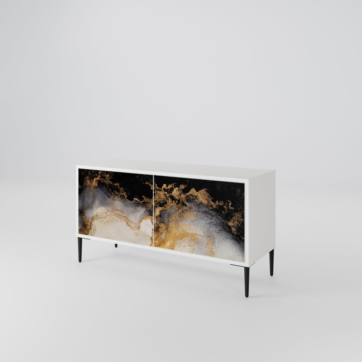 MARBLE OF TOMMORROW Mueble de TV Compacto de 2 puertas