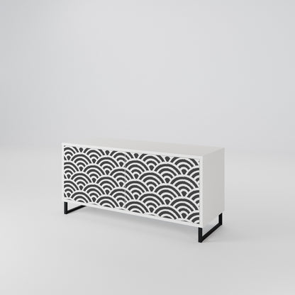 GLOOMY HOST Compact 2-Door TV Cabinet