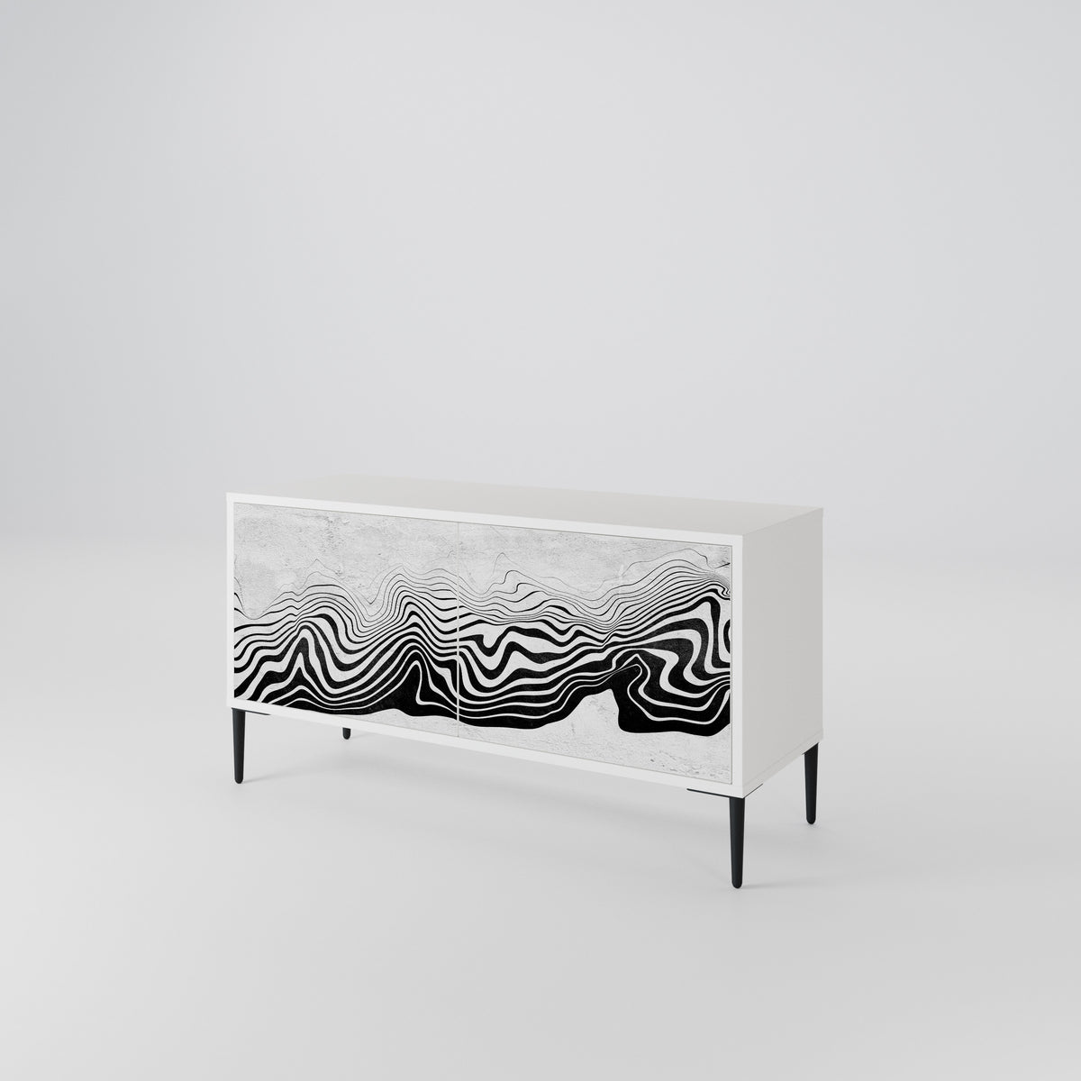 MONOCHROME MIRAGE Mueble de TV Compacto de 2 puertas