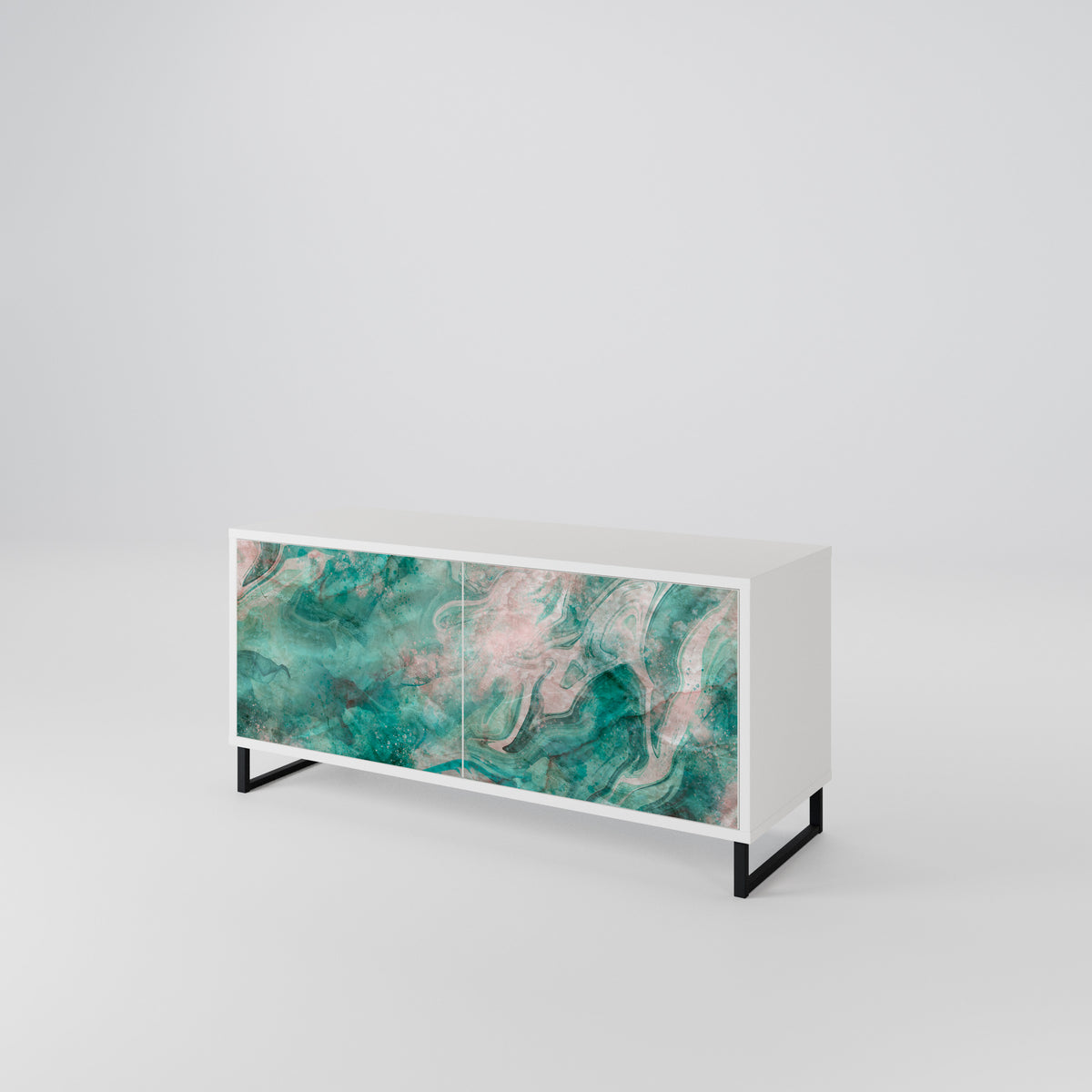 ABSTRACT ALCHEMY Mueble de TV Compacto de 2 puertas