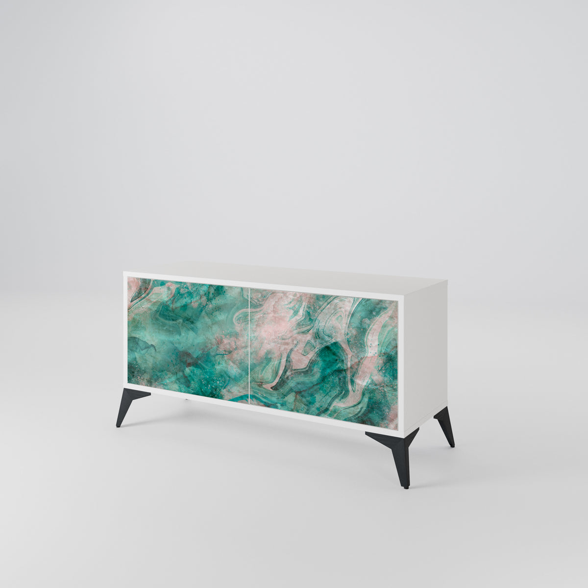 ABSTRACT ALCHEMY Mueble de TV Compacto de 2 puertas