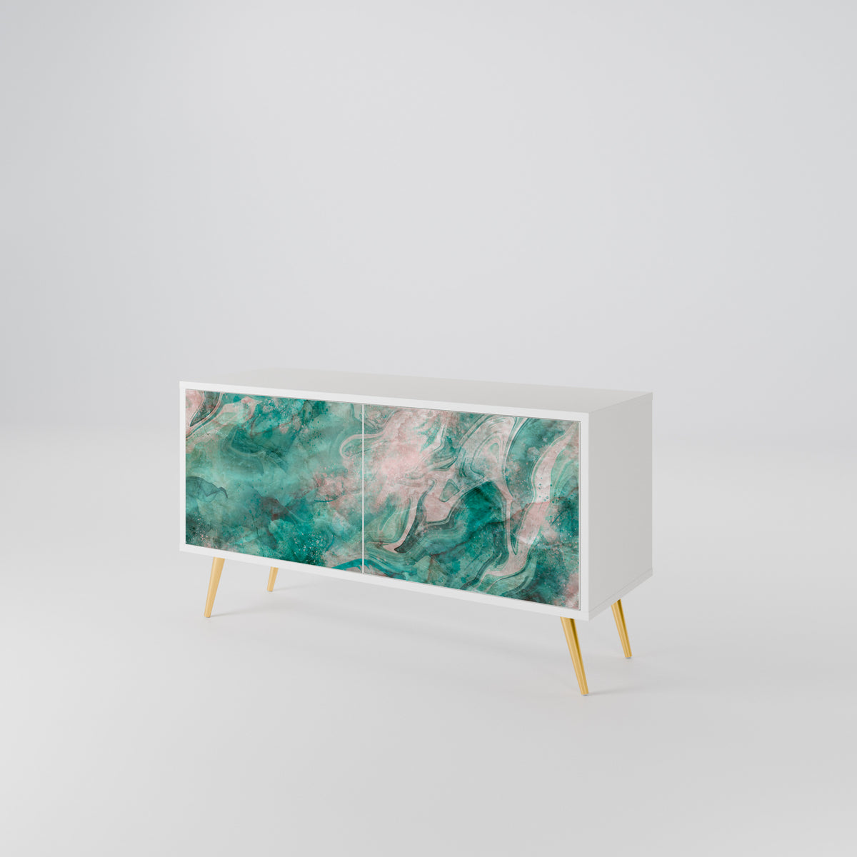 ABSTRACT ALCHEMY Mueble de TV Compacto de 2 puertas