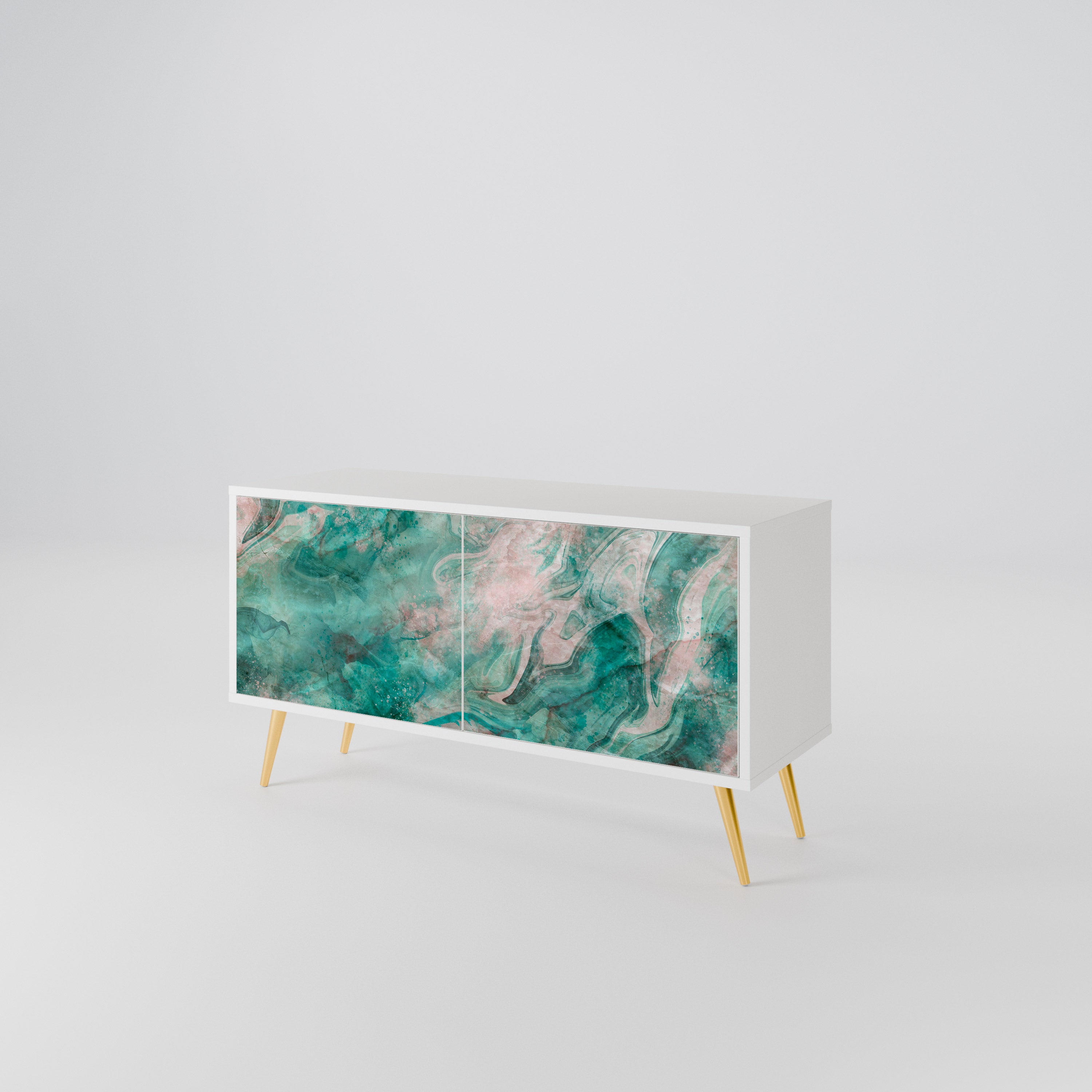 ABSTRACT ALCHEMY Mueble de TV Compacto de 2 puertas